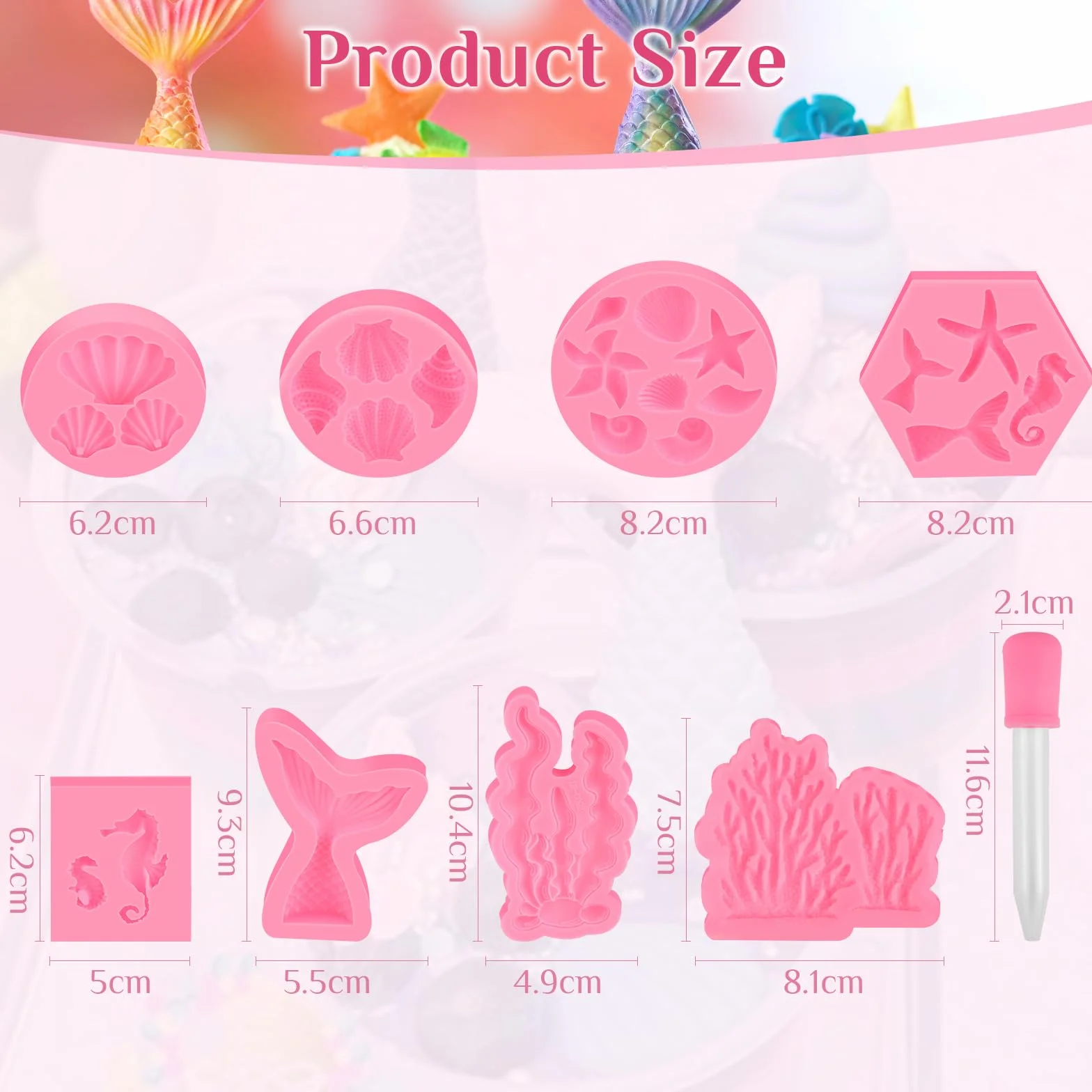 Silikonowe formy do pieczenia 3D motyw zwierzęcy syrenka dekoracja tortów fondant 1 sztuka