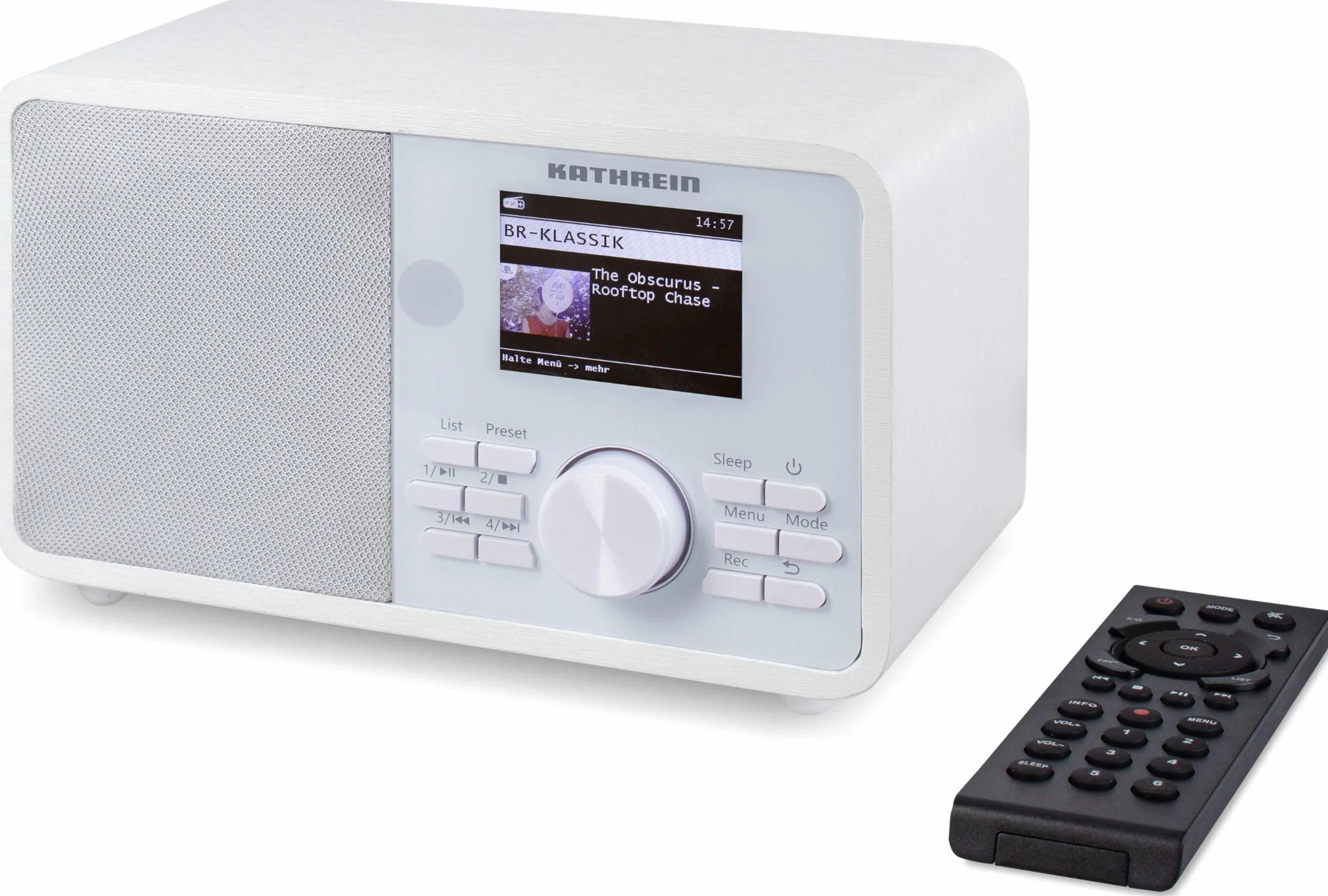 KATHREIN Dab+ Link M11 - Dab+/Internet Radio (Mono, 15 W, strumieniowe przesyłanie audio Bluetooth i funkcja nadawania, usługi przesyłania strumieniowego, takie jak Deezer, Tidal itp., nagrywanie