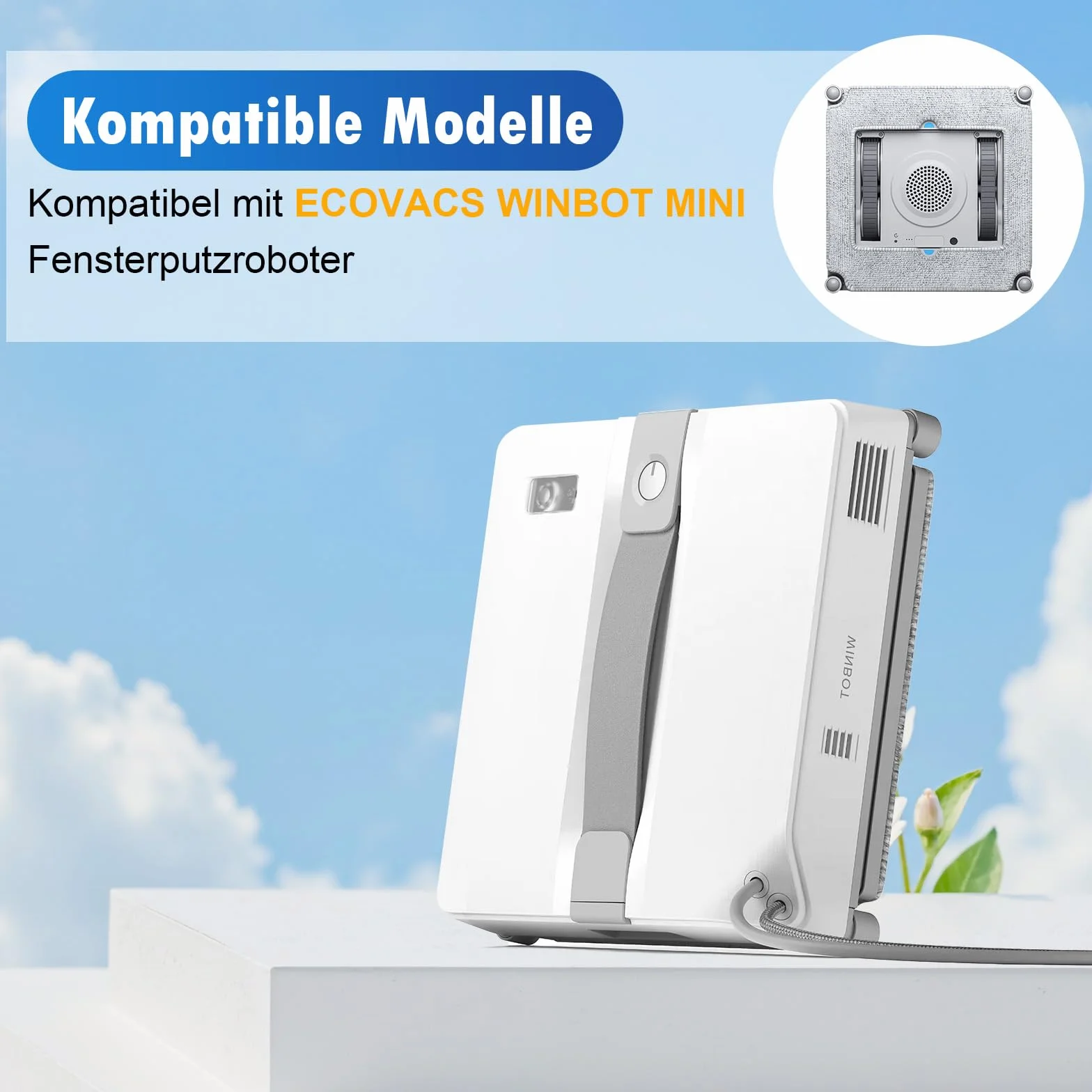 Ściereczki do czyszczenia ECOVACS WINBOT MINI zamiennik W-CC02-0012 wielokrotnego użytku