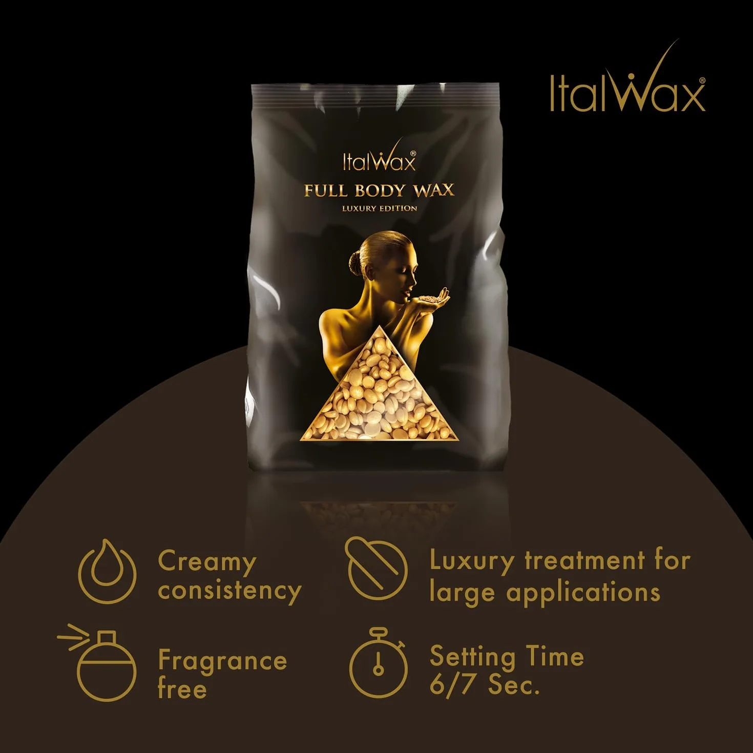 Wosk luksusowy twardy w granulkach do depilacji całego ciała ItalWax Full Body Wax, 1kg