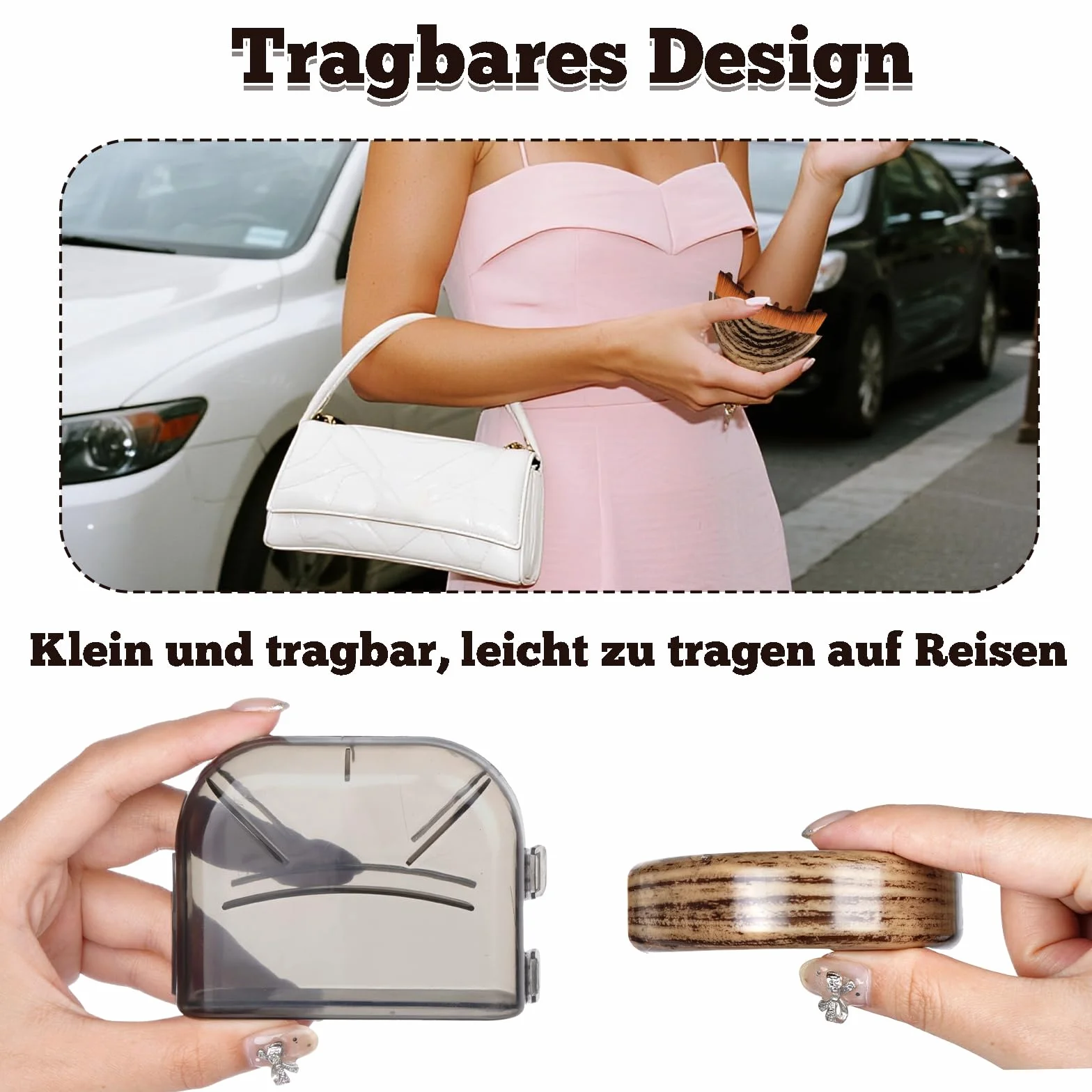Limfatyczna szczotka do twarzy, ergonomiczna szczotka do masażu twarzy, drenaż limfatyczny, urządzenie do masażu, konturowanie podbródka z pudełkiem do przechowywania, sucha szczotka, poprawa