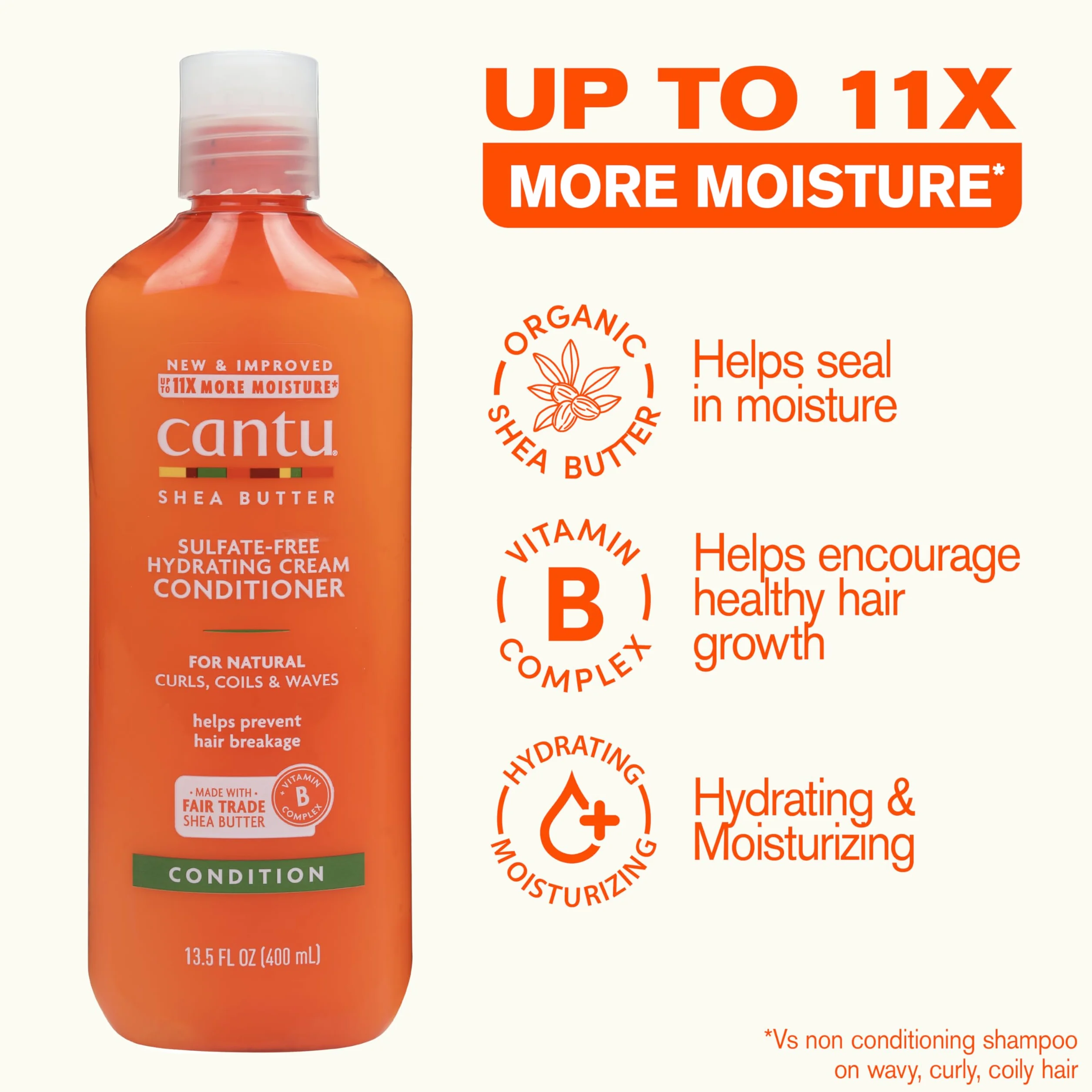Cantu Shea Butter Nawilżająca Odżywka w Kremie 400 ml