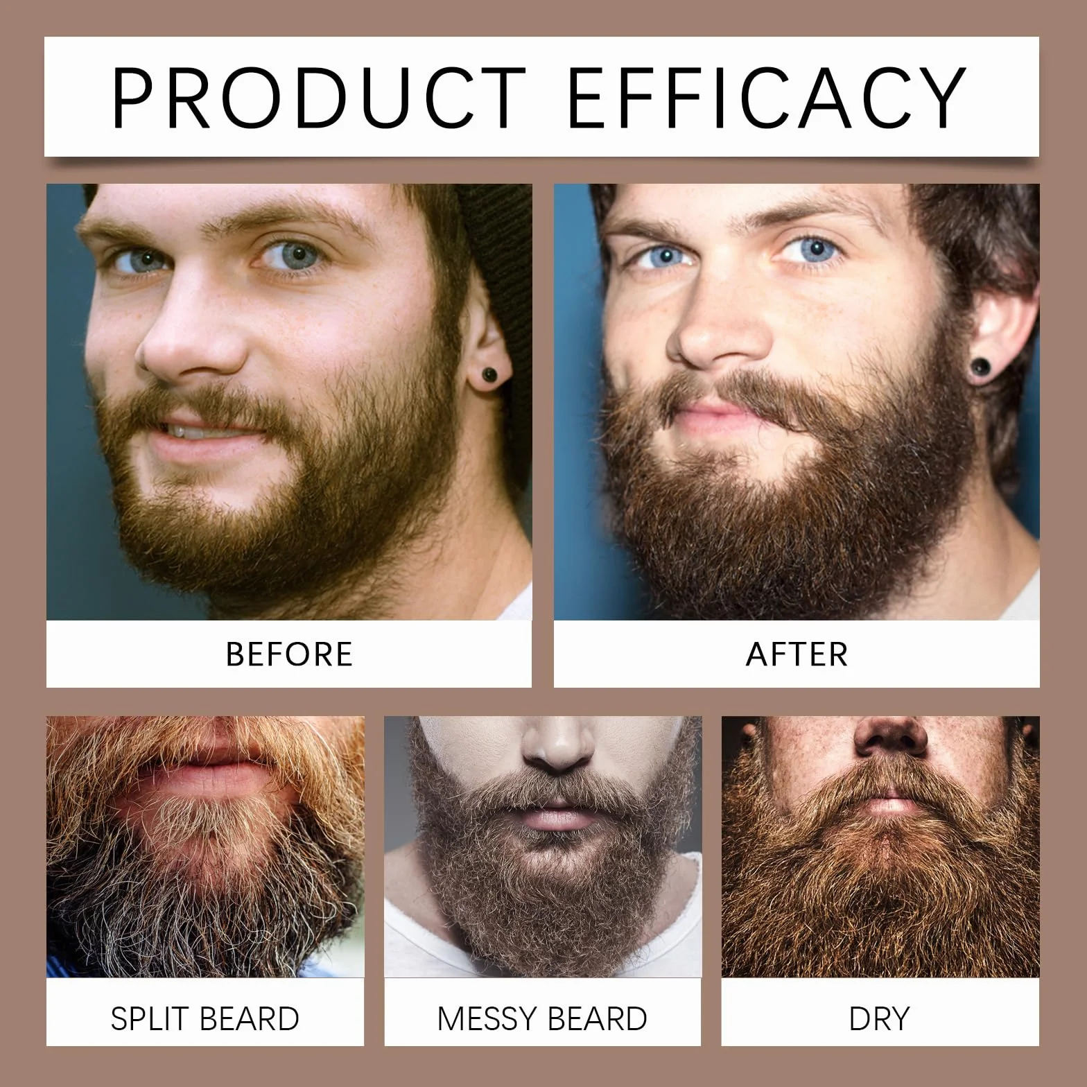 Beard Wash & Softener For Men, broda szampon do codziennej pielęgnacji i czyszczenia, zapewnia miękką, zadbaną broda