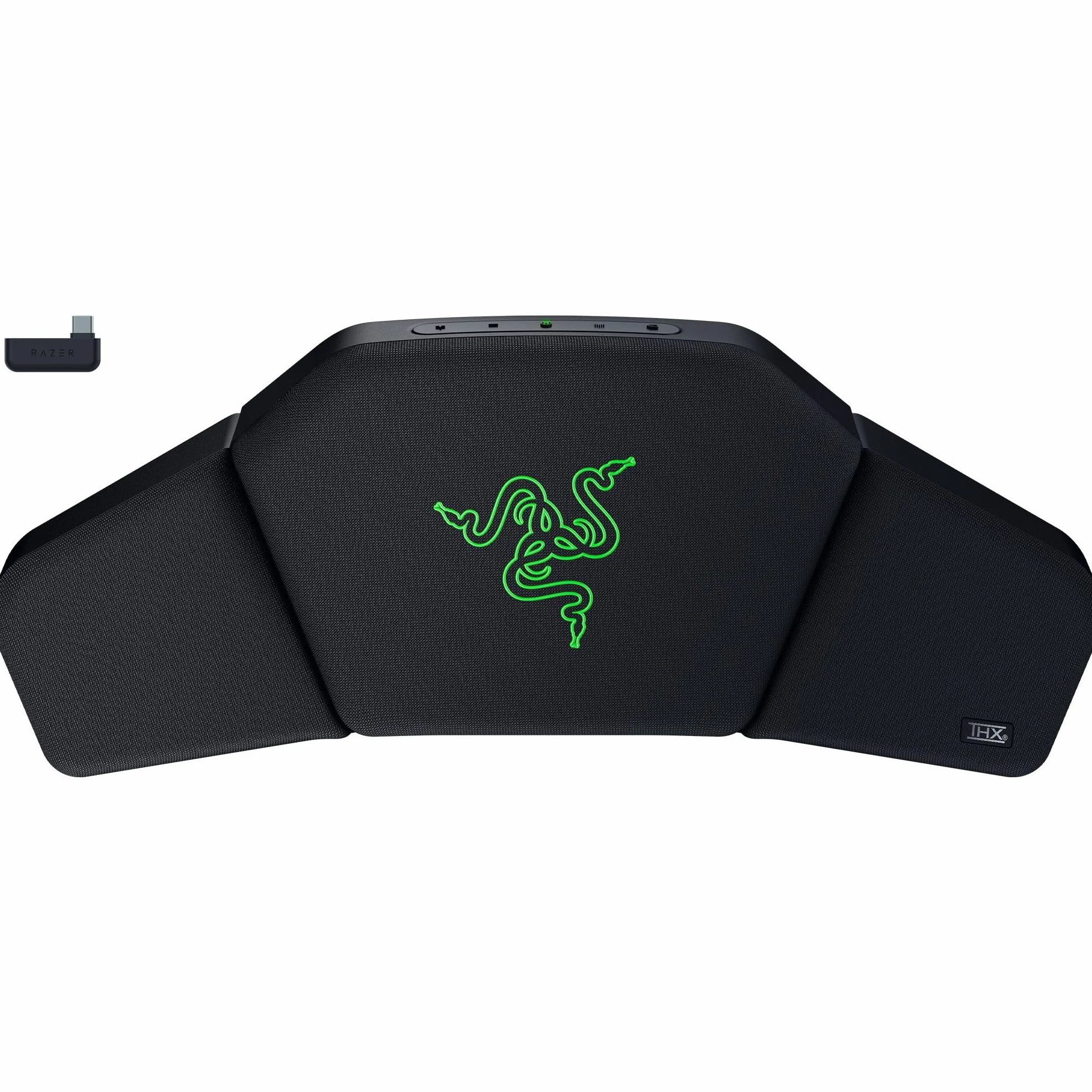 Razer Clio - Bezprzewodowa poduszka na głowę z dźwiękiem przestrzennym THX (wyściełana pluszowa wyściółka, 43 mm pełnozakresowe przetworniki, HyperSpeed Wireless i Bluetooth) Czarny