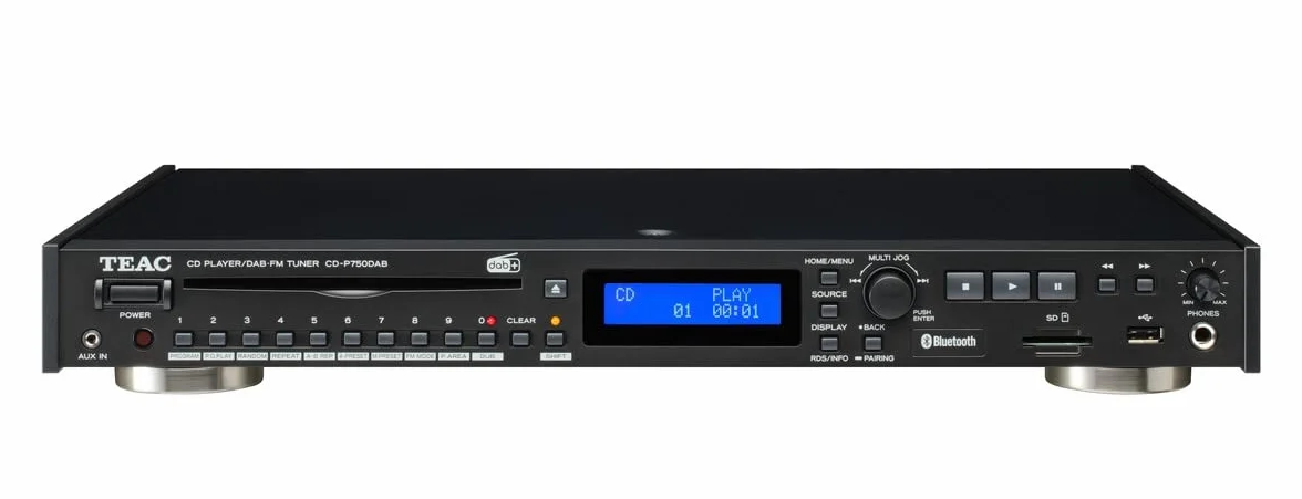 TEAC CDP750DAB odtwarzacz CD, radio FM i DAB+, czarny