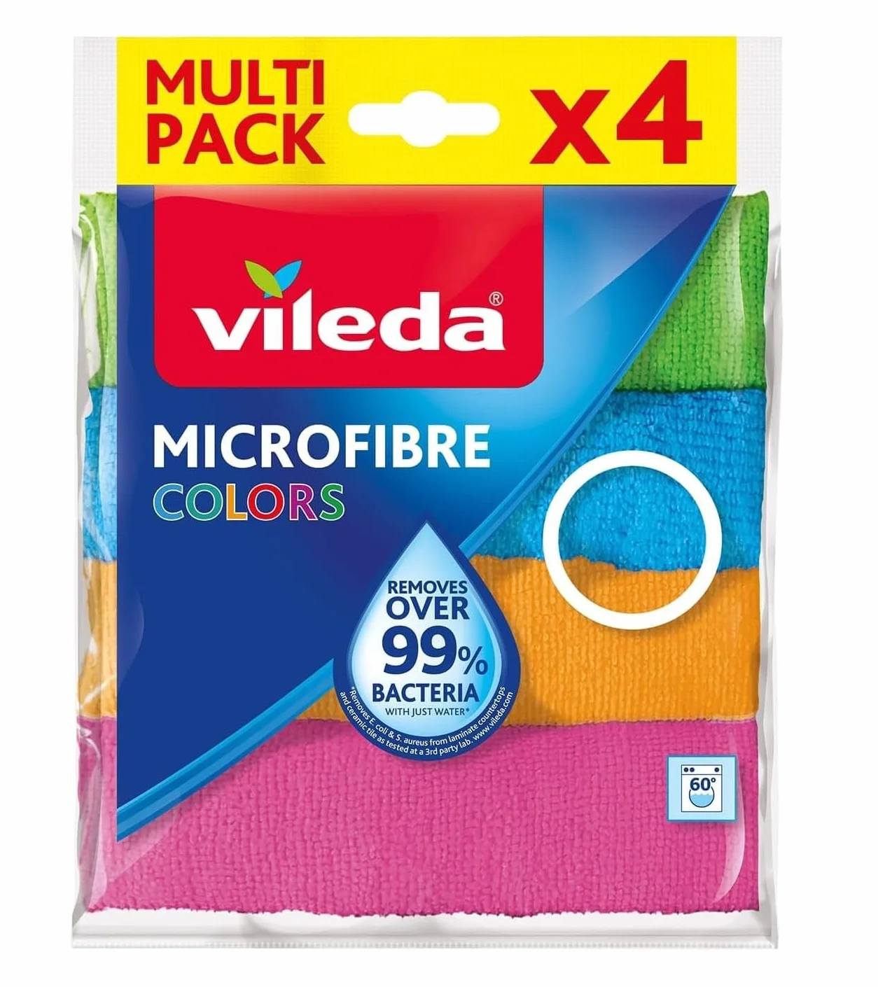 Vileda Ściereczka Mikrofibra COLORS 4 szt.