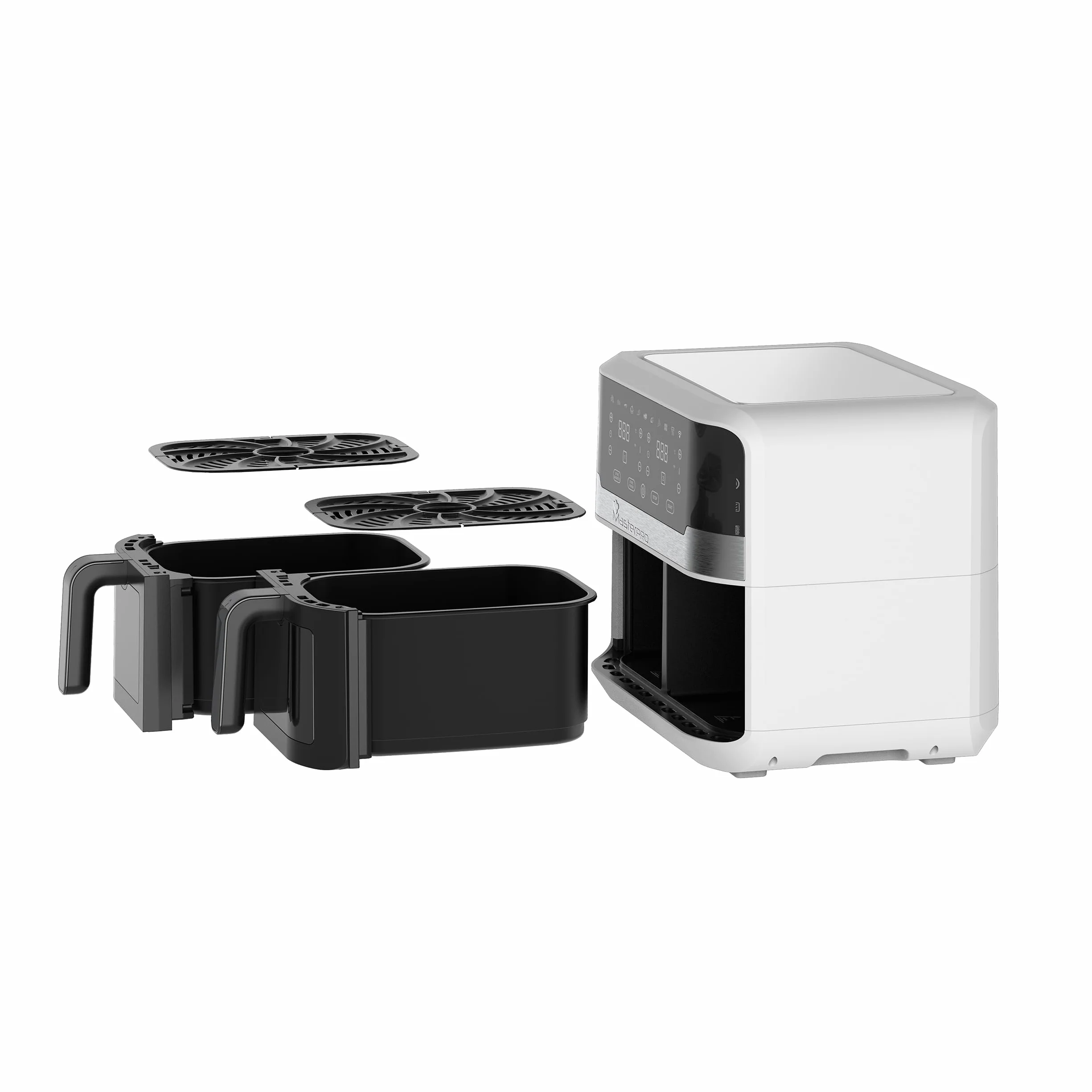 MasterPRO Rocket Duo 900 Podwójna frytownica powietrzna 9L 2400W cyfrowy wyświetlacz