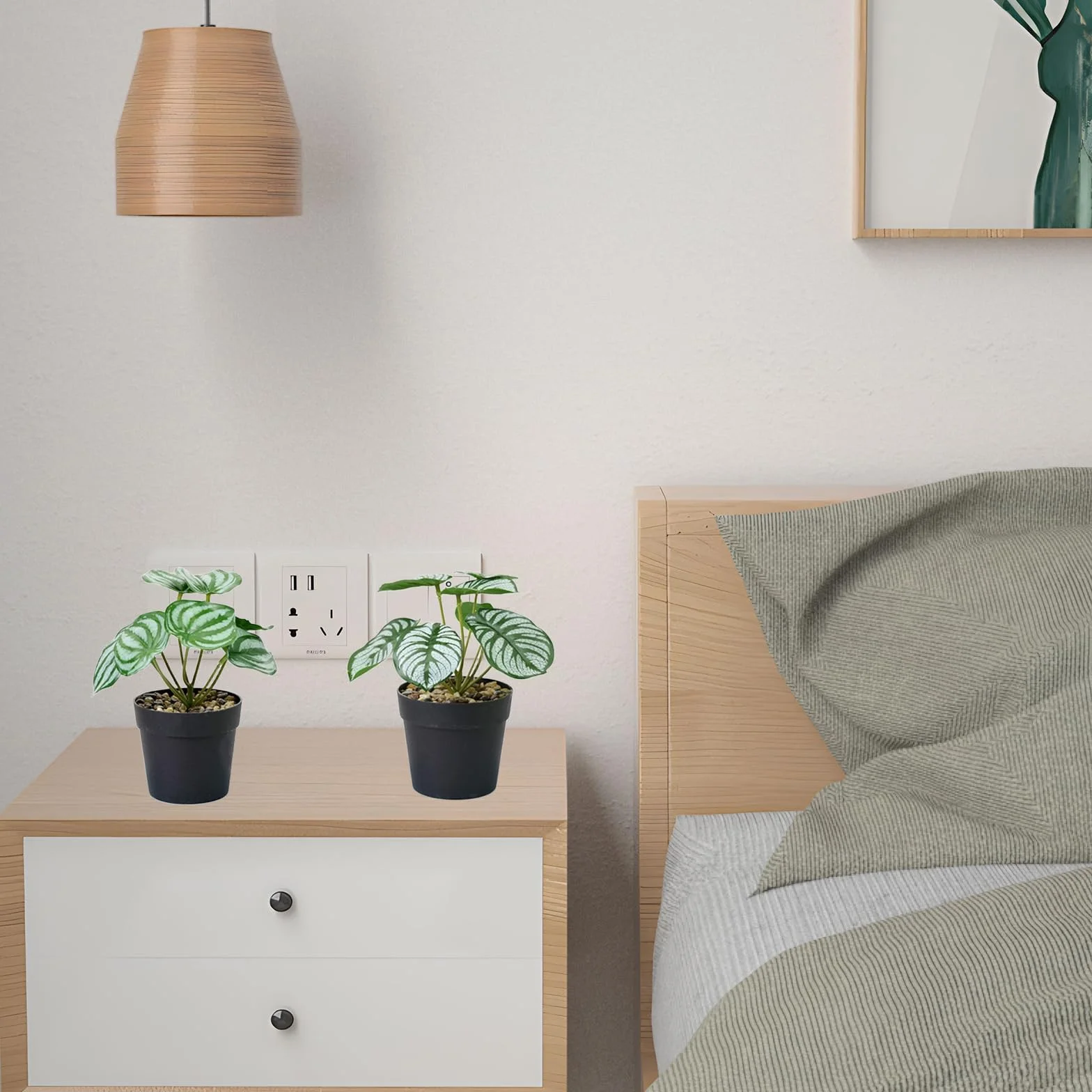 4 szt. Mini sztuczne rośliny wewnętrzne, sztuczna roślina dekoracja domu do dekoracji wnętrz, balkon, biuro, łazienka