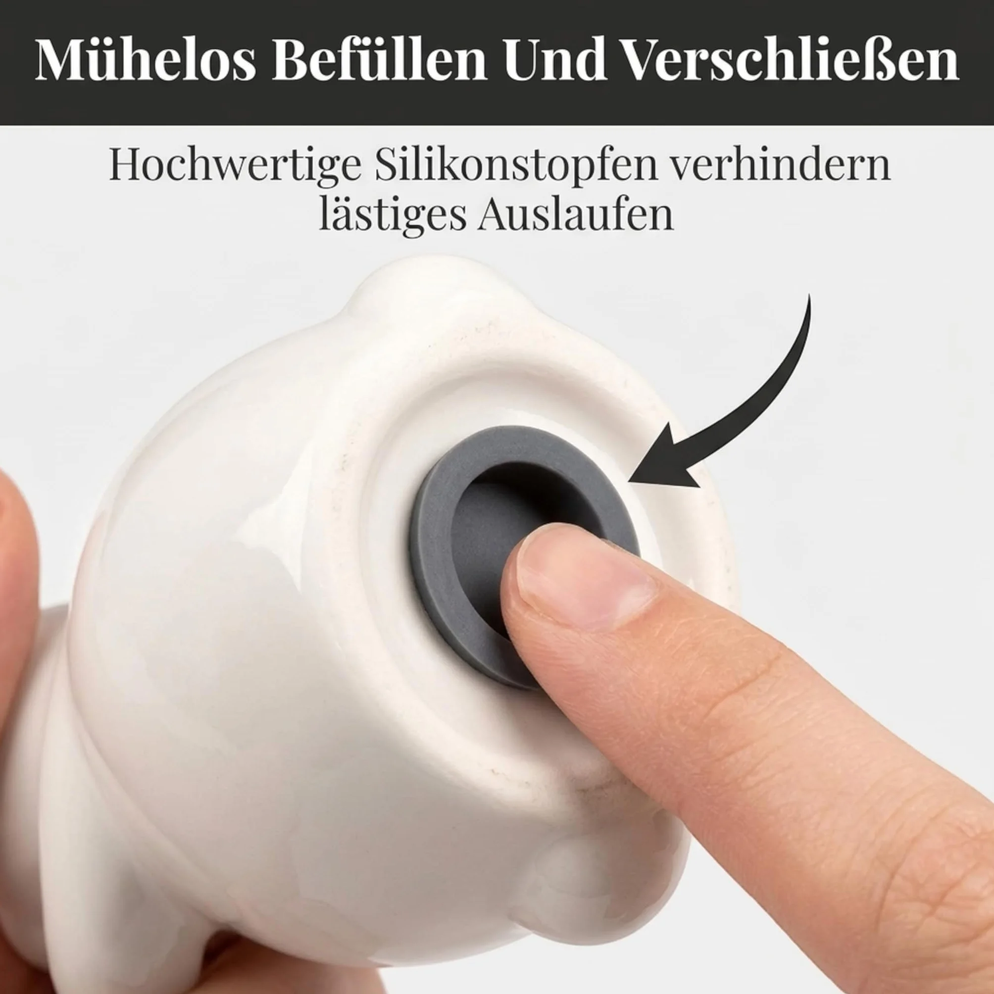 MIJOMA Zestaw solniczek i pieprzniczek – stylowe wzornictwo porcelany, nadaje się do kontaktu z żywnością, łatwe napełnianie – różne zabawne i urocze wzory do wyboru (para zajączków, 2-częściowy)