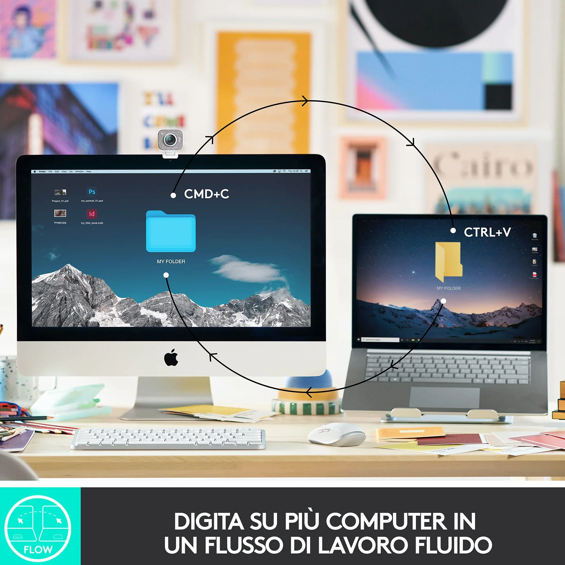 Logitech MX Keys Mini Bezprzewodowa klawiatura - ITA QWERTY