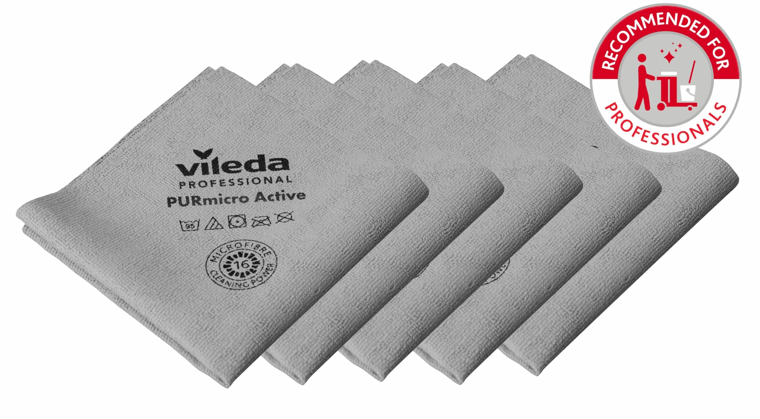 Vileda Professional Purmicro Active Bayeta szary 5 szt