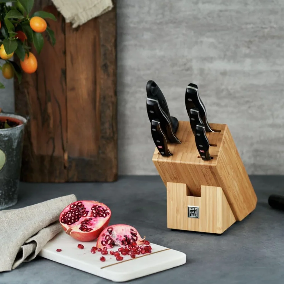 ZWILLING Twin Pollux Messerblock 7-tlg. Bambusblock rostfreier Spezialstahl