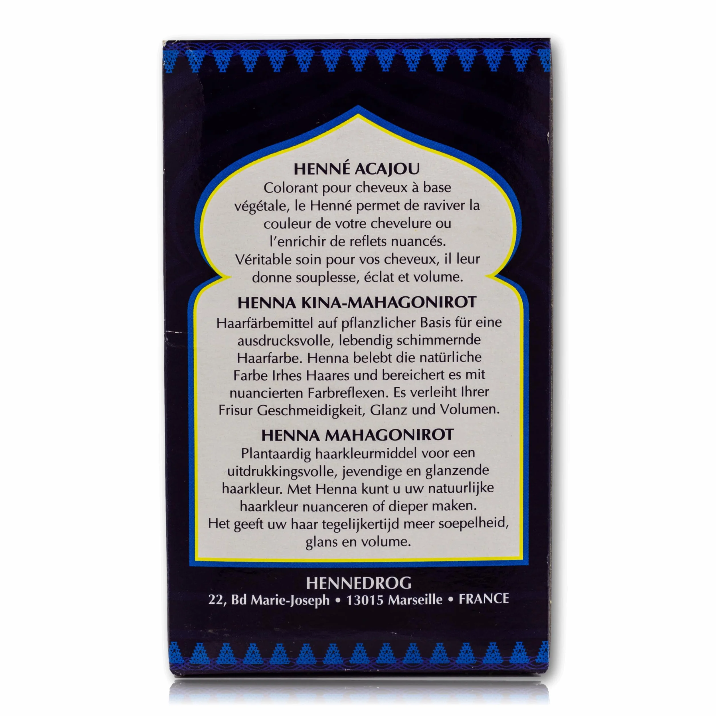 El Cahira - henna mahoń czerwony - mahoń - Acajou 3 szt. (3 x 90 g)