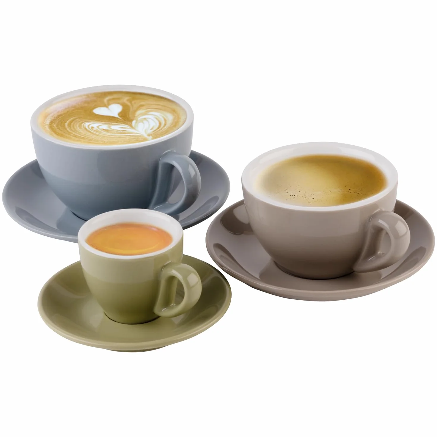 Filiżanka do cappuccino APS 16007 zielona Ø 10,5 cm 300 ml
