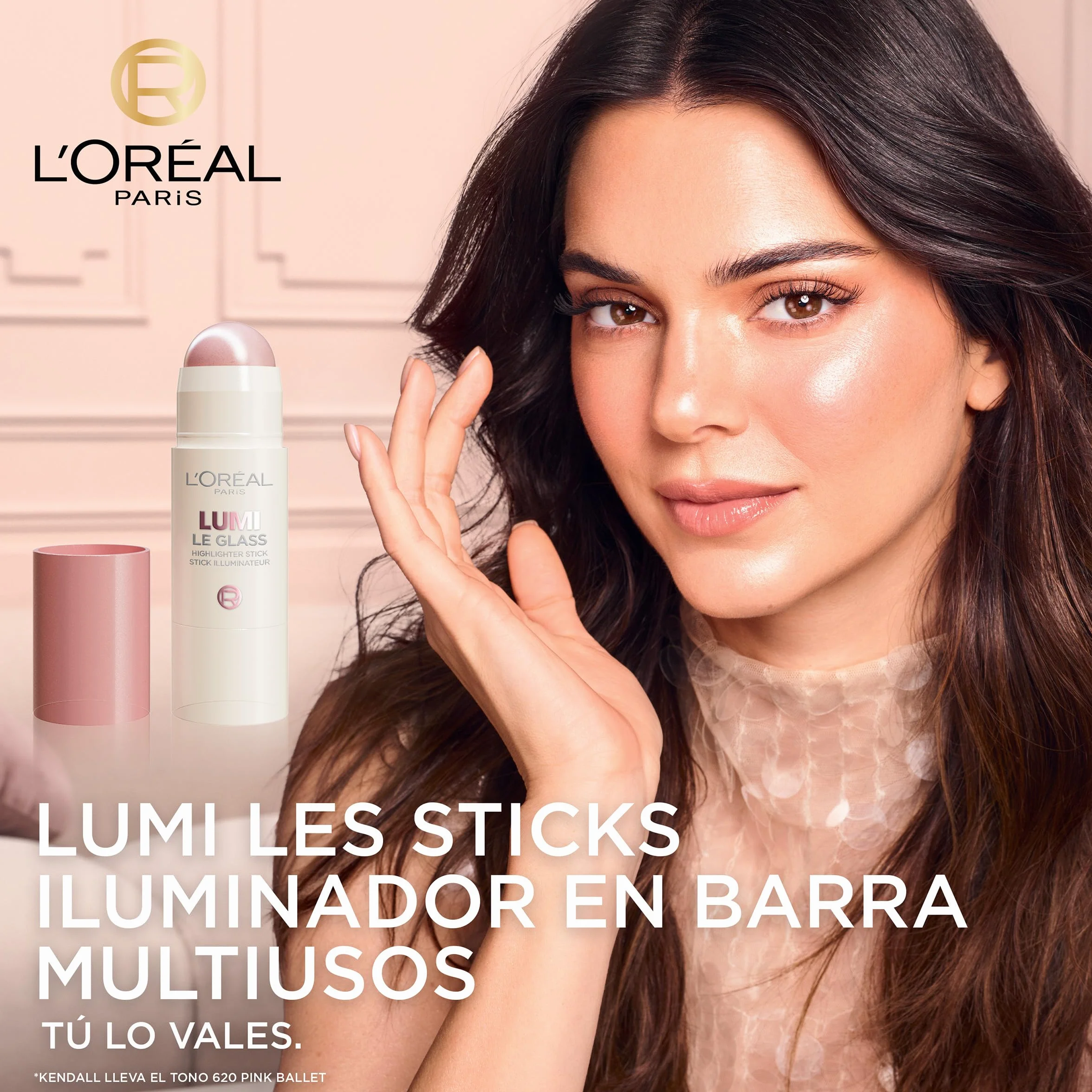 L'Oréal Paris Lumi Le Glow Stick Pink Ballet Oświetlacz w sztyfcie 7 gr