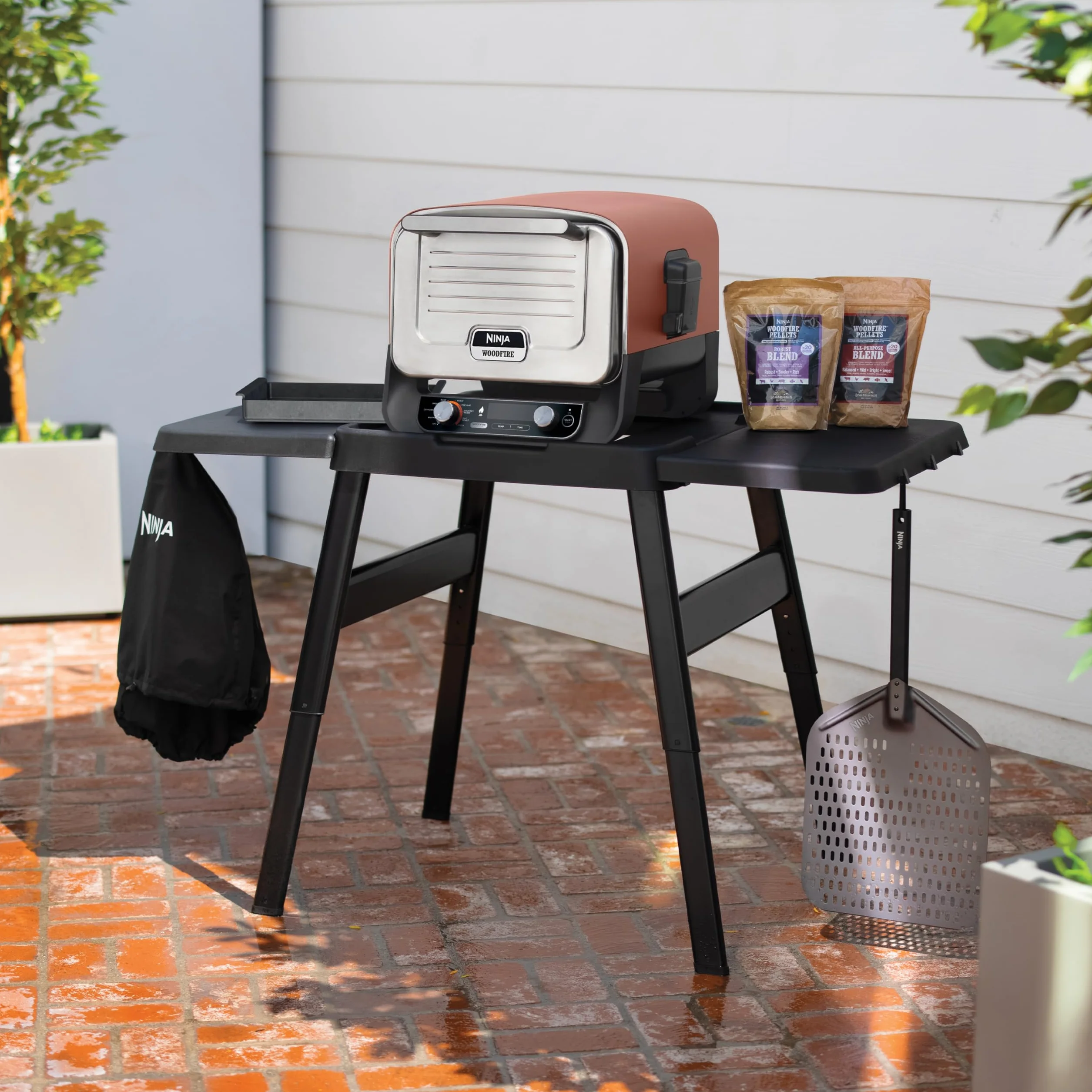 Ninja Woodfire Łopata do pizzy OO101EU, 30 cm, odporna na rdzę, czarna