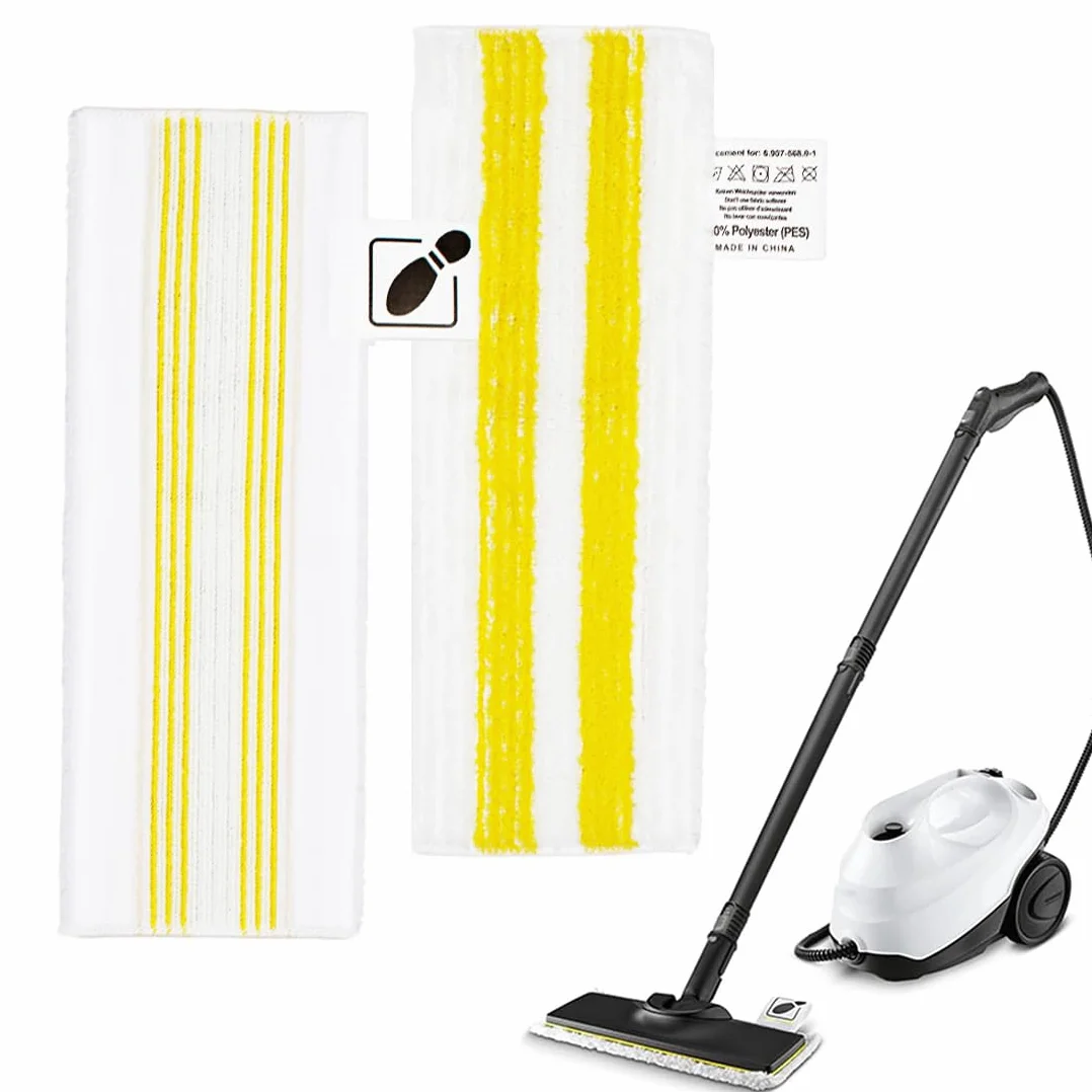 2 szt. Zamiennik dla Kärcher EasyFix Zestaw do parowania mopa parowego Wysokiej jakości ściereczki z mikrofibry kompatybilne z Kärcher EasyFix SC 2 SC 3 SC 4 SC 5 wytrzymałych ściereczek czyszczących