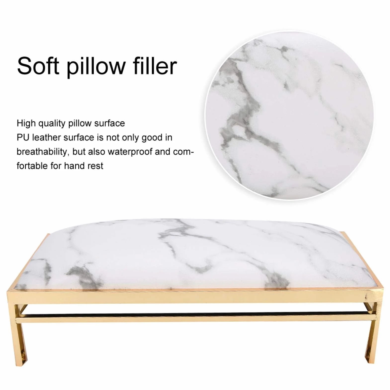Poduszka na ramię do manicure Mocny uchwyt na ramię dla gospodarstw domowych (marble)