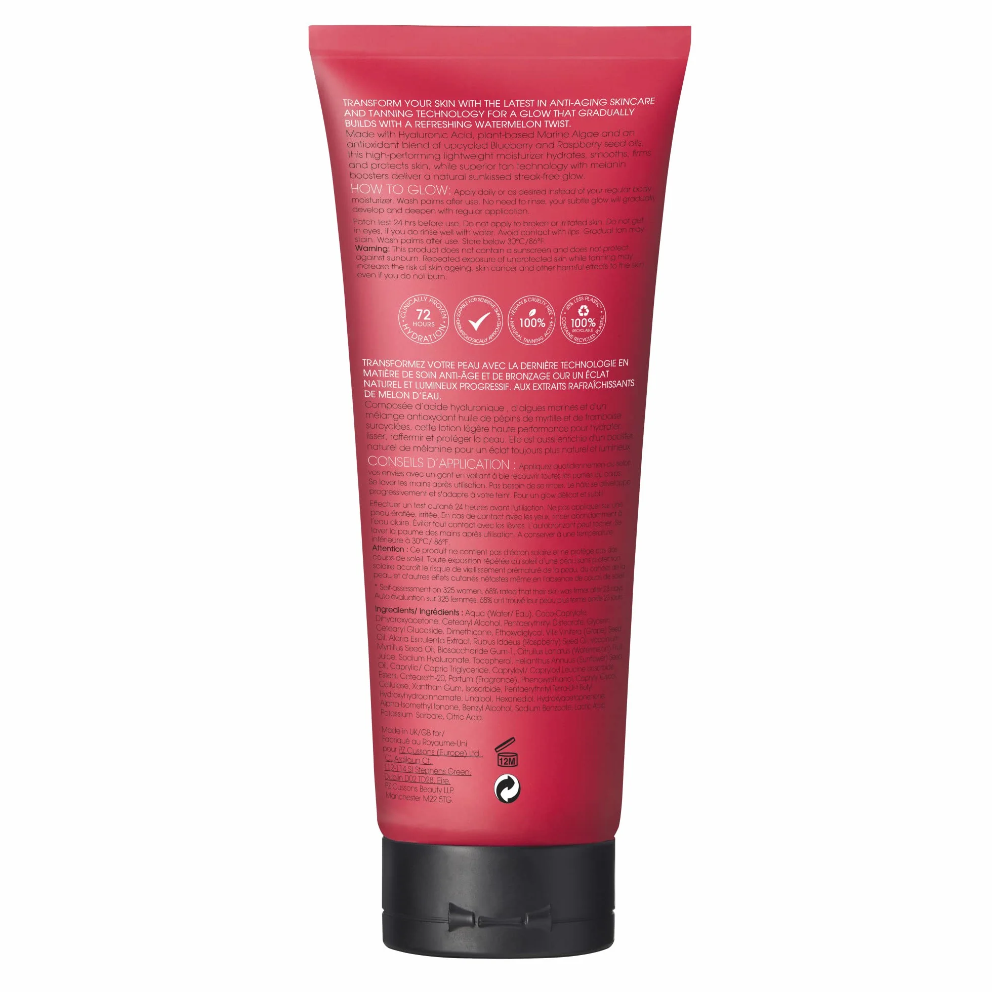 St. Tropez Gradual Tan Watermelon Balsam do brązujący Twardość Arbuz Ciało, Przeciwutleniacz, Średni Odcień Skóry - 1 szt