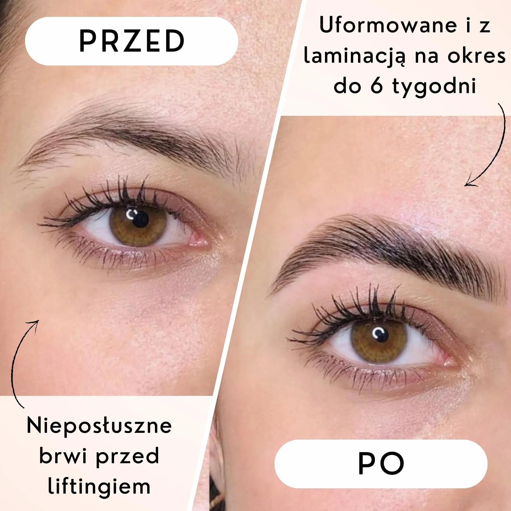 Zestaw do Laminowania Brwi | Zestaw do Liftingu Brwi z Rycynowym, Oliwą z Oliwek, Witaminą K | Profesjonalne Rezultaty Salonowe w Domu | Wegańskie, Wolne od Okrucieństwa