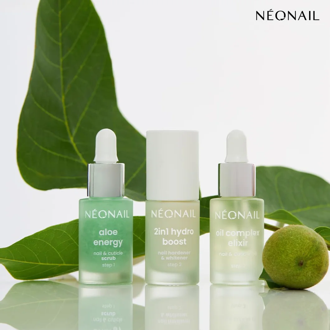 NEONAIL Intensive Nail Moisturizing Zestaw pielęgnacyjny Moisturizing Nail Care Set - Peeling do skórek i paznokci - Odżywka do paznokci - Eliksir do skórek i paznokci - Terapia nawilżająca