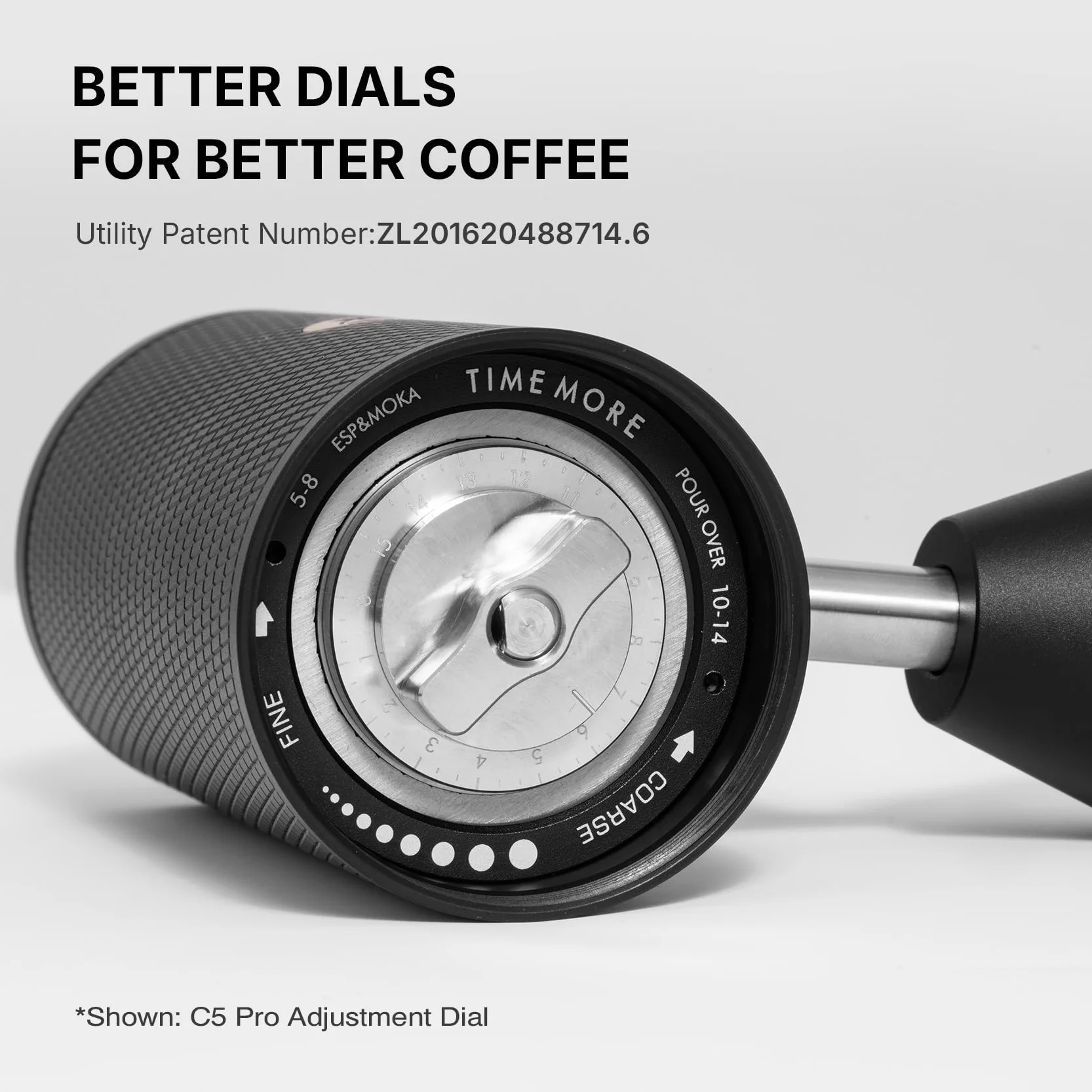 TIMEMORE C5 Pro ręczny młynek do kawy stożkowy precyzyjna regulacja 0,031 mm metalowy przenośny do espresso French Press Pour Over