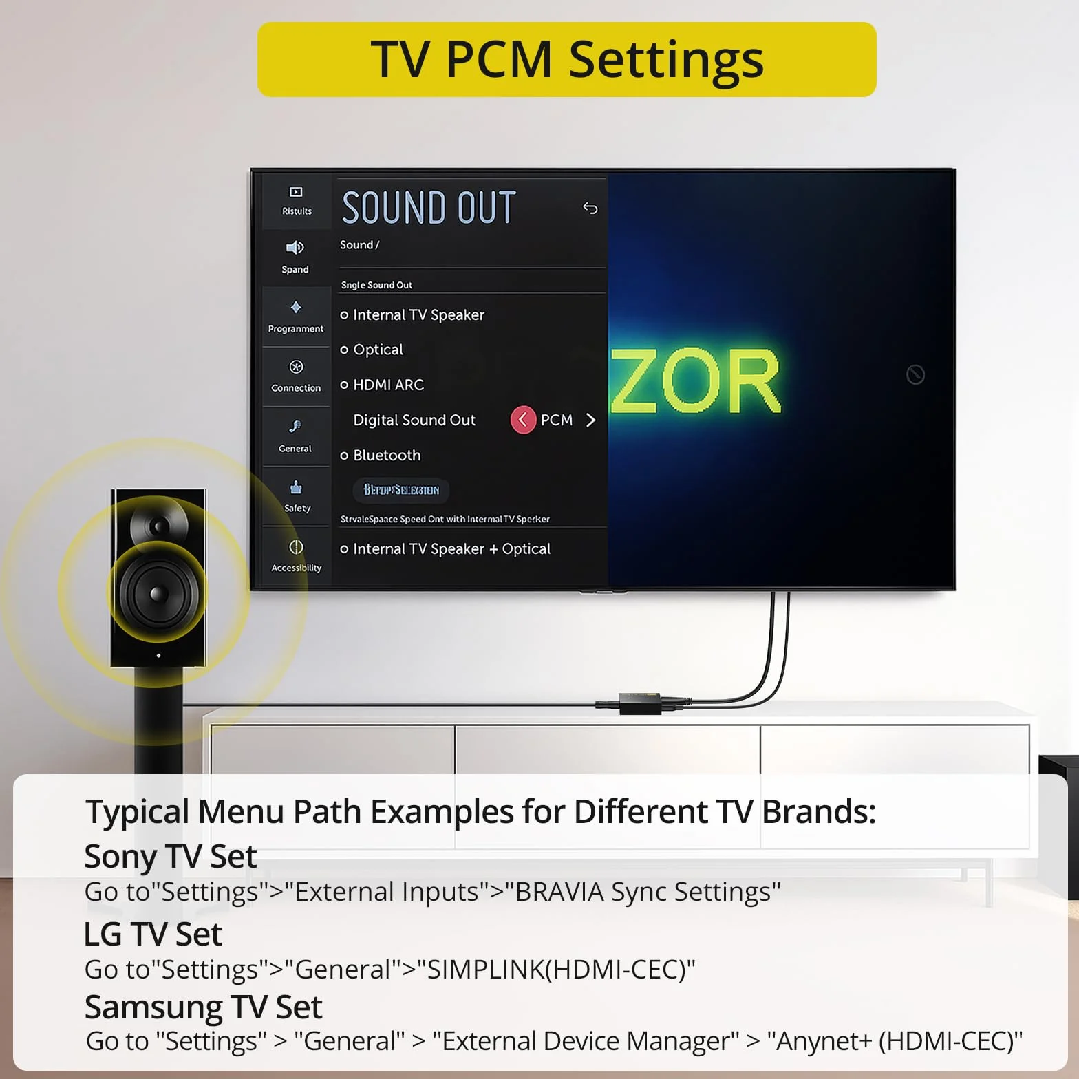 PROZOR eARC/ARC HDMI na 3,5 mm konwerter audio stereo obsługuje PCM 192 kHz do telewizora, wzmacniacza, słuchawek, głośników