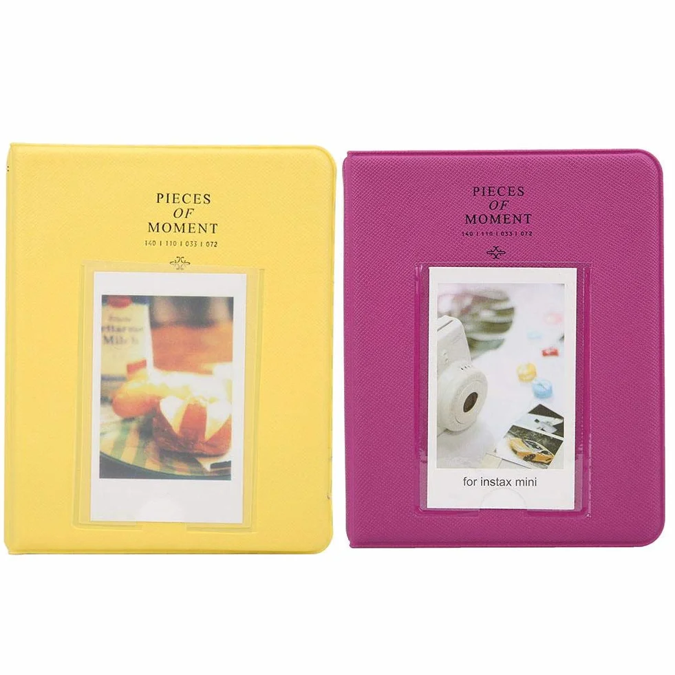Mini album fotograficzny 3-calowy 64 kieszonkowy dla Instax Mini 9/8/8+, 25 x 14 x 0,3 cm