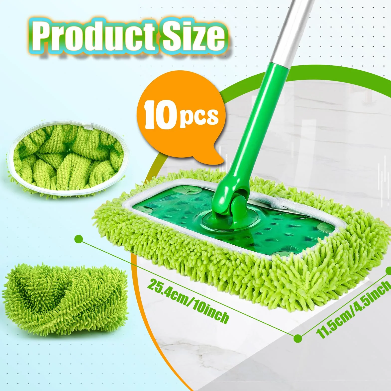 Swiffer Zestaw 10 ściereczek podłogowych z mikrofibry wielokrotnego użytku
