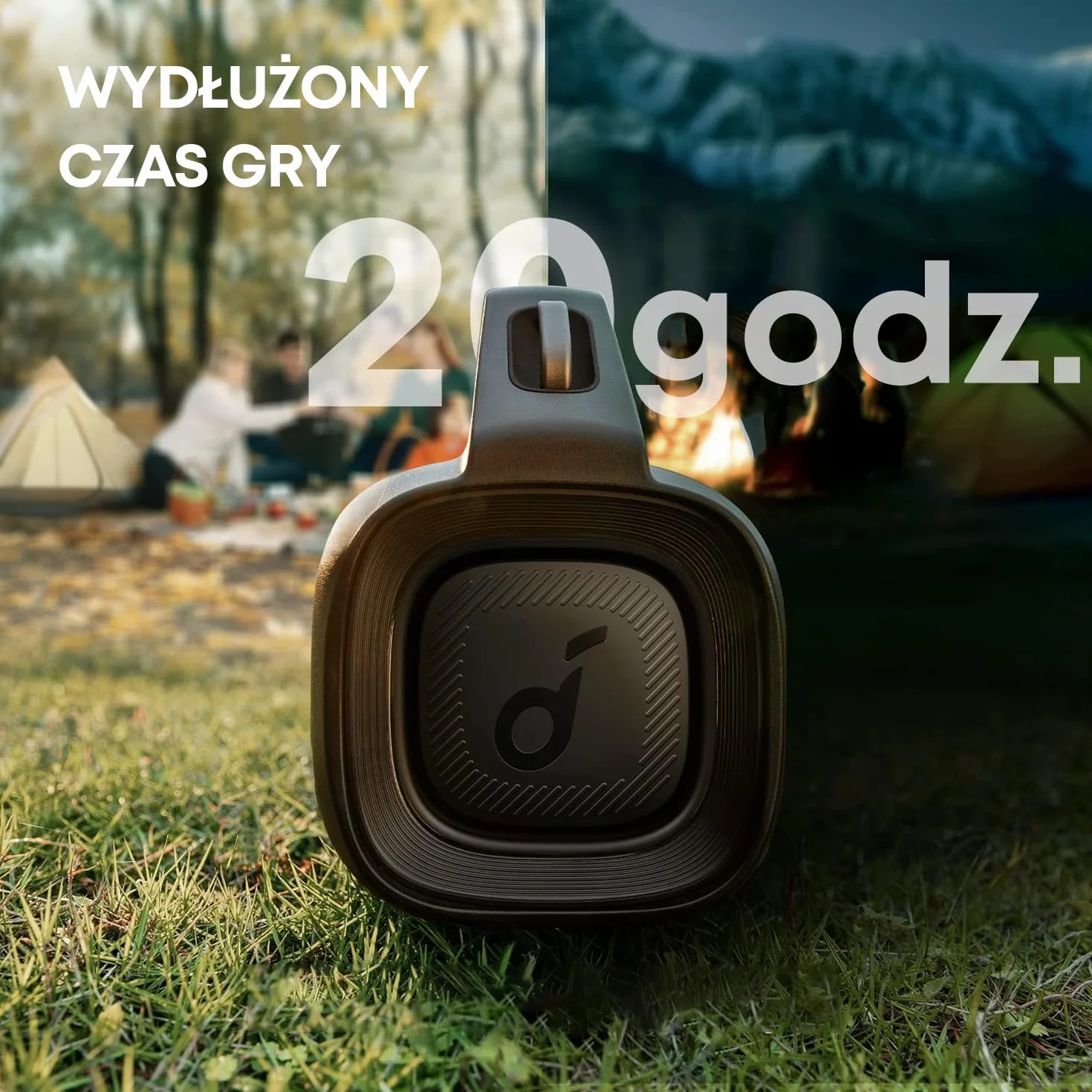 Soundcore Motion Boom Plus od Anker to przenośny głośnik Bluetooth 80 W z wodoodpornością i pyłoszczelnością IP67, portem USB-C, personalizowanym EQ, Bluetooth 5.3, idealny na kemping