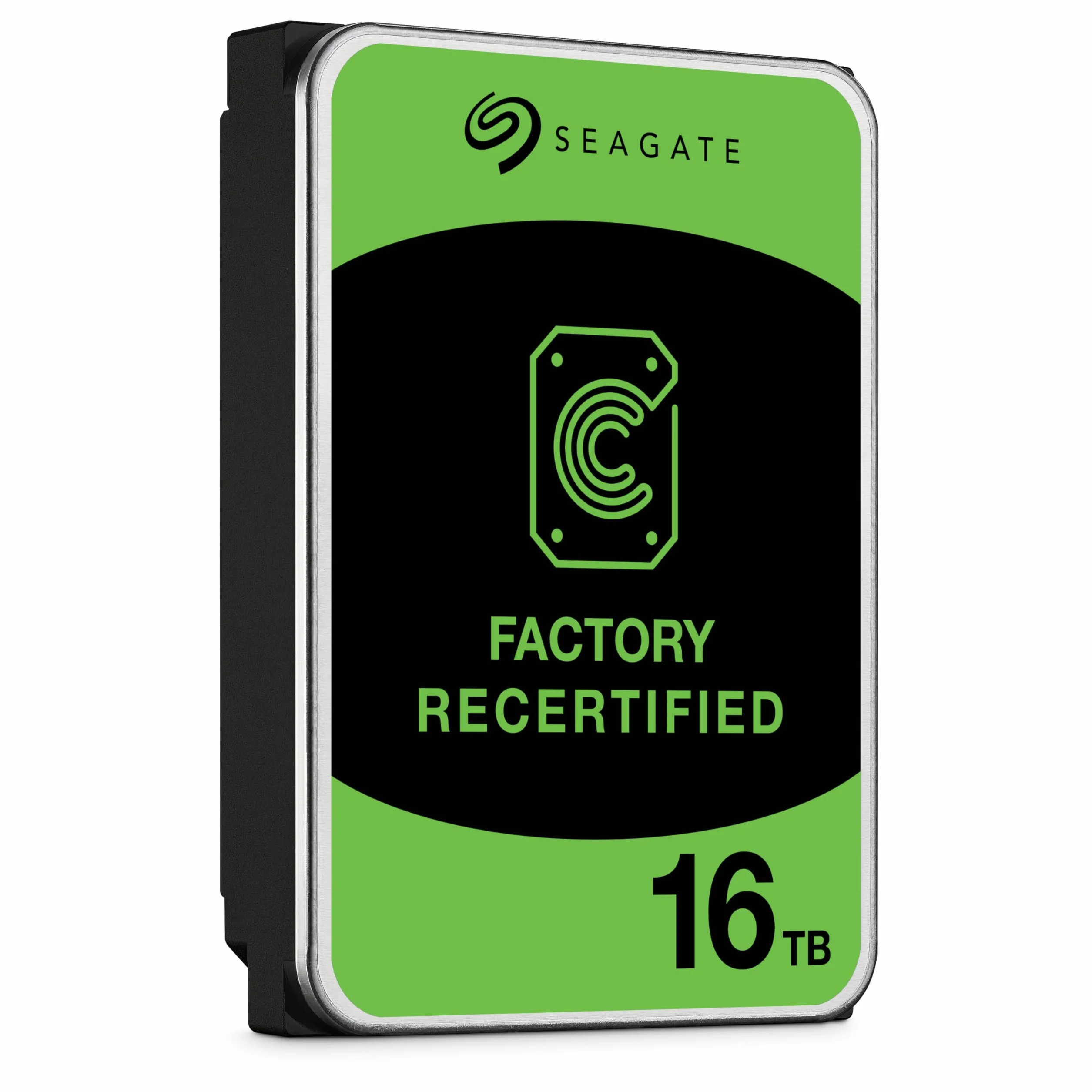 Seagate IronWolf Pro ST16000NE000 Wewnętrzny dysk twardy NAS 16 TB HDD, 3,5 cala, 7200 obr./min, CMR, 256 MB pamięci podręcznej, SATA3 (odnowiony)