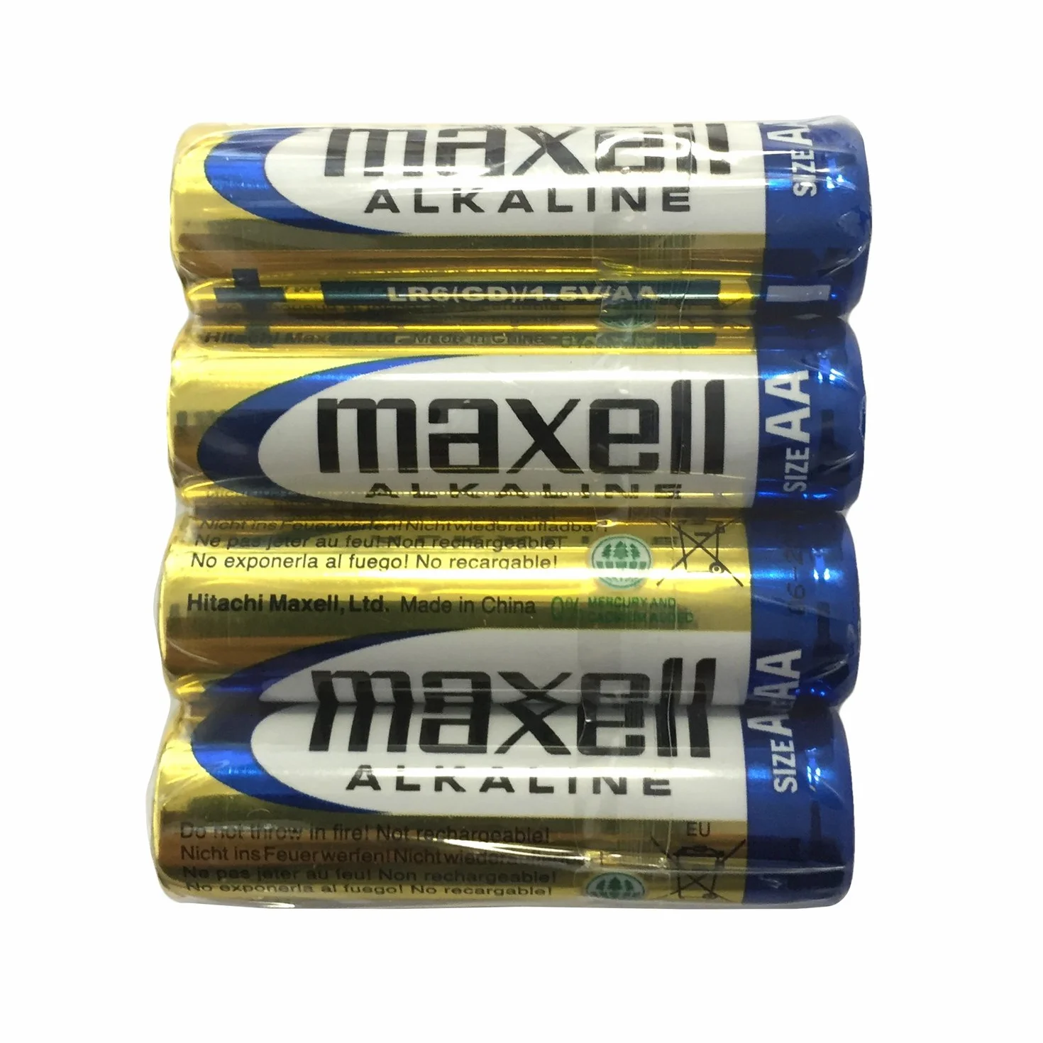 Maxell 723882 Baterie Alkaliczne, 4 Sztuki