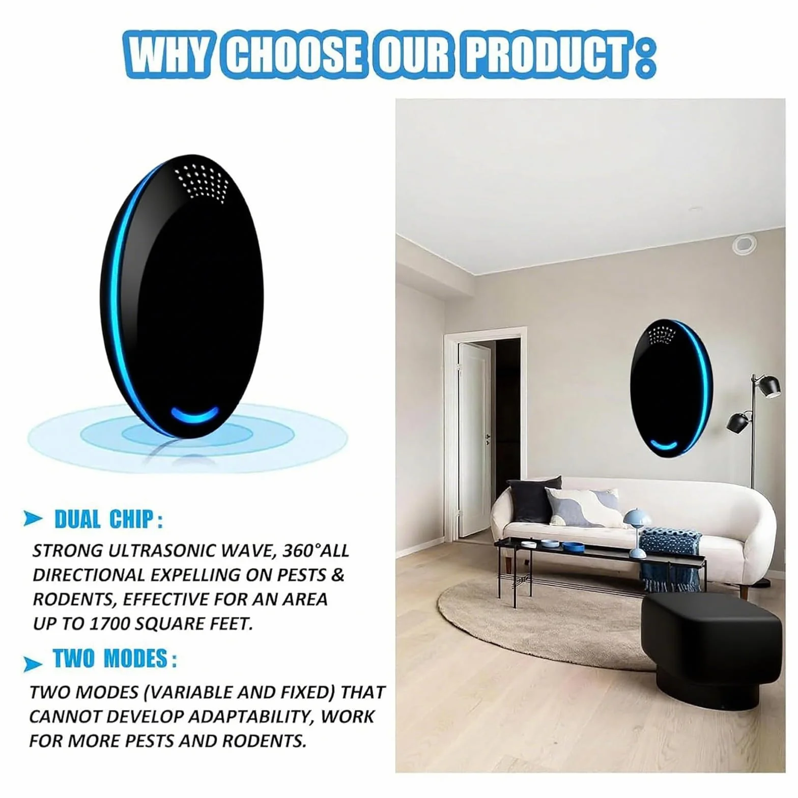 Easy to Use Effective Suitable for Indoor 1 Pack Black