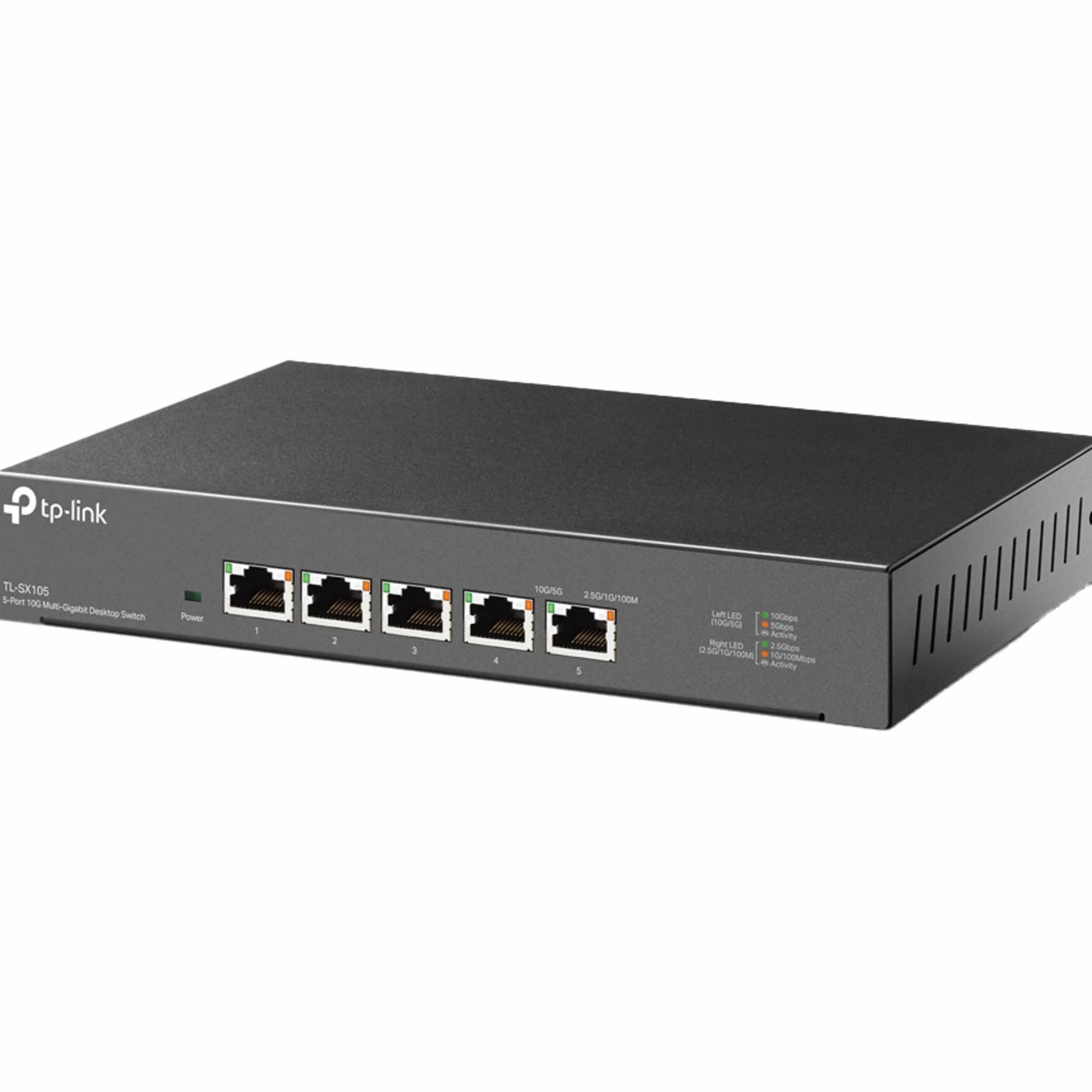TP-Link TL-SX105 | 5-Portowy przełącznik 10G | Desktop | Plug and Play | Bez wentylatora