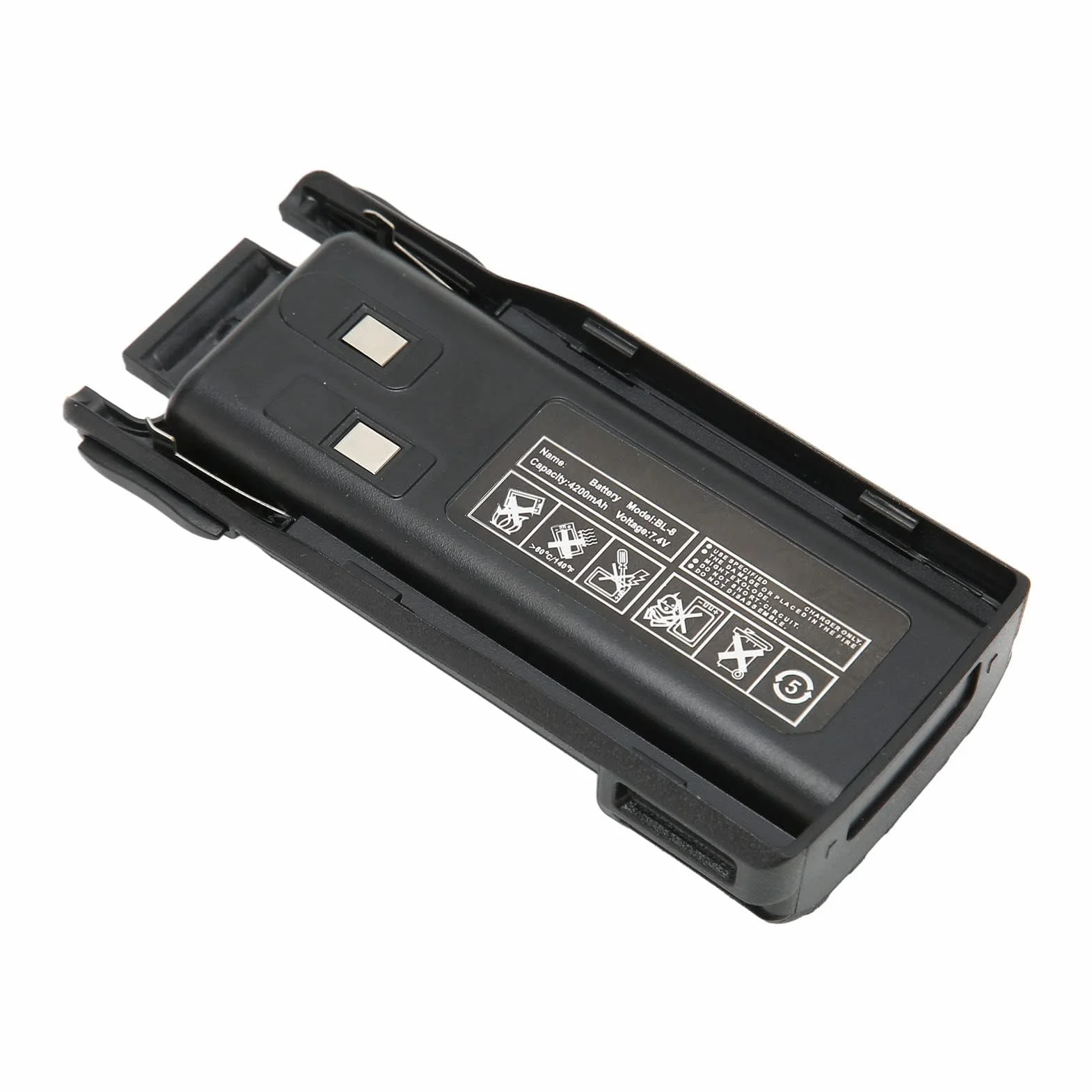 2 szt. 7.4V 4200mah Wymienne Baterie BL-8 Litowo-jonowy Oryginalny do UV82 UV 8D UV 89 UV UV 82HX Walkie Talkie, 2-kierunkowe Baterie Radiowe