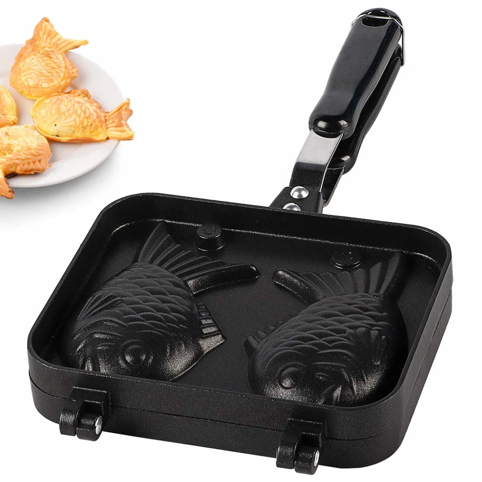 Taiyaki forma do pieczenia ryb, nieprzywierająca, podwójna patelnia