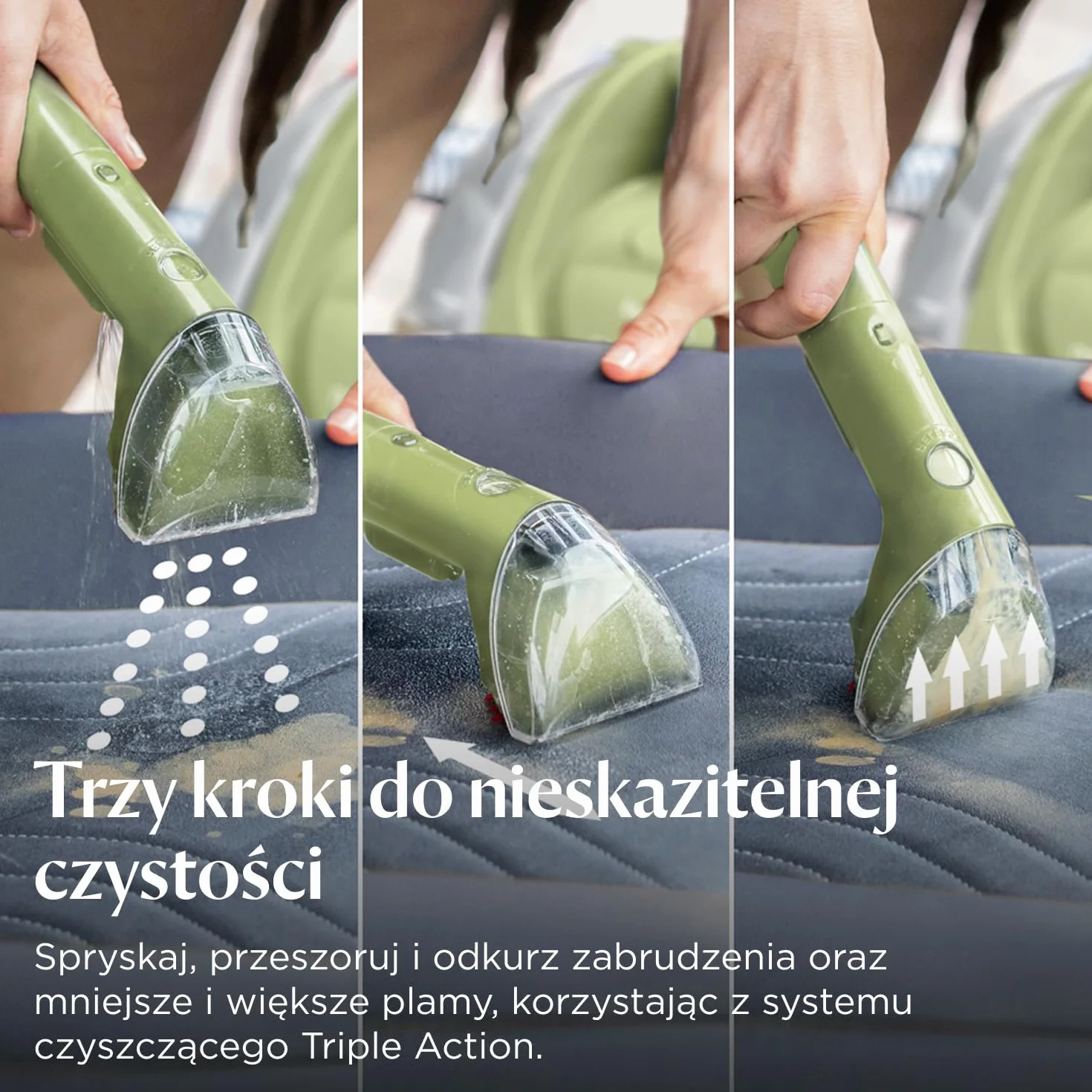 BISSELL Little Green Odkurzacz Piorący 340W 4098N do Tapicerki Dywanów Samochodów