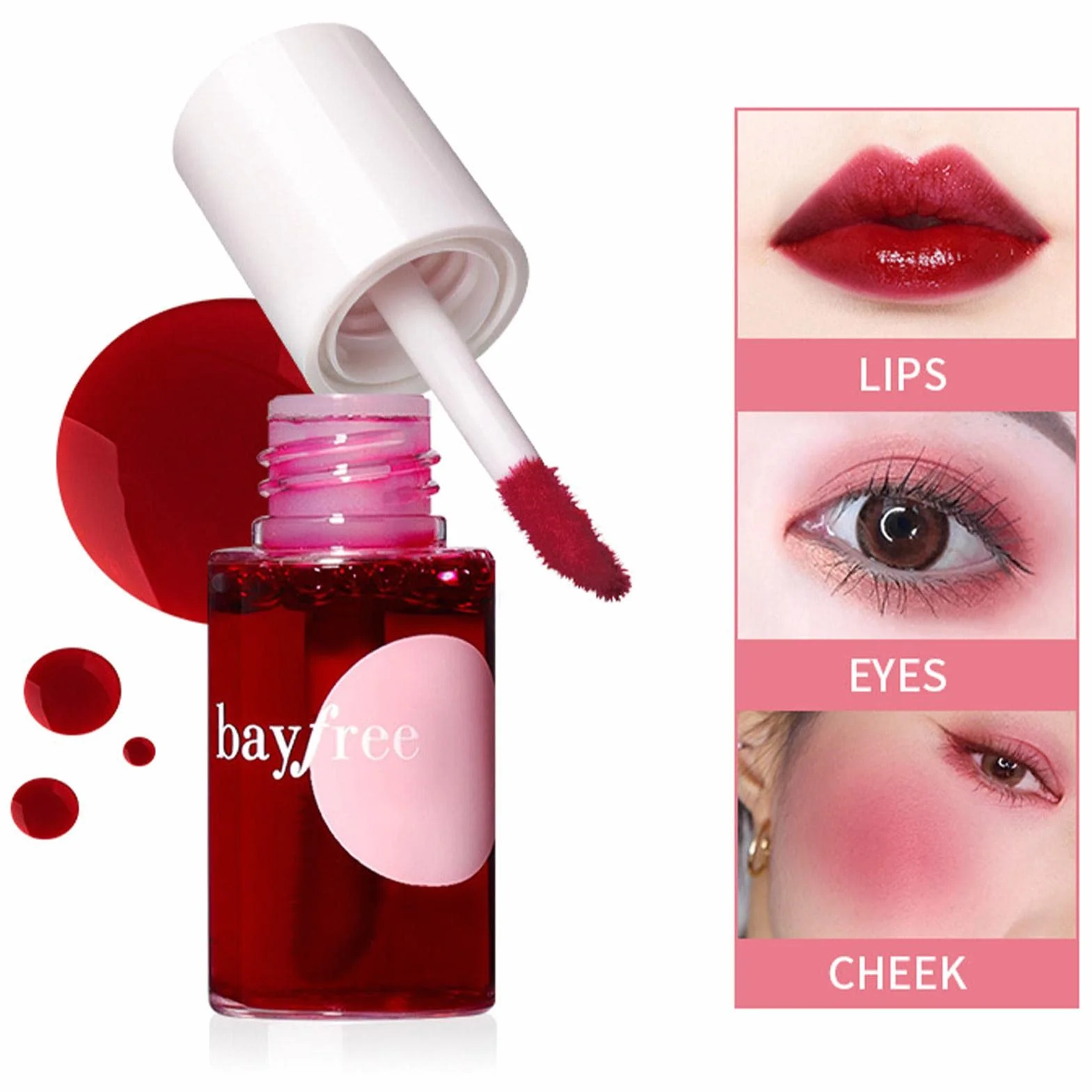 Lip and Cheek Tint Stain, p?ynna pomadka do ust, nawil?aj?ca, trwa? , wodoodporna, naturalna pomadka dla kobiet, 7 ml