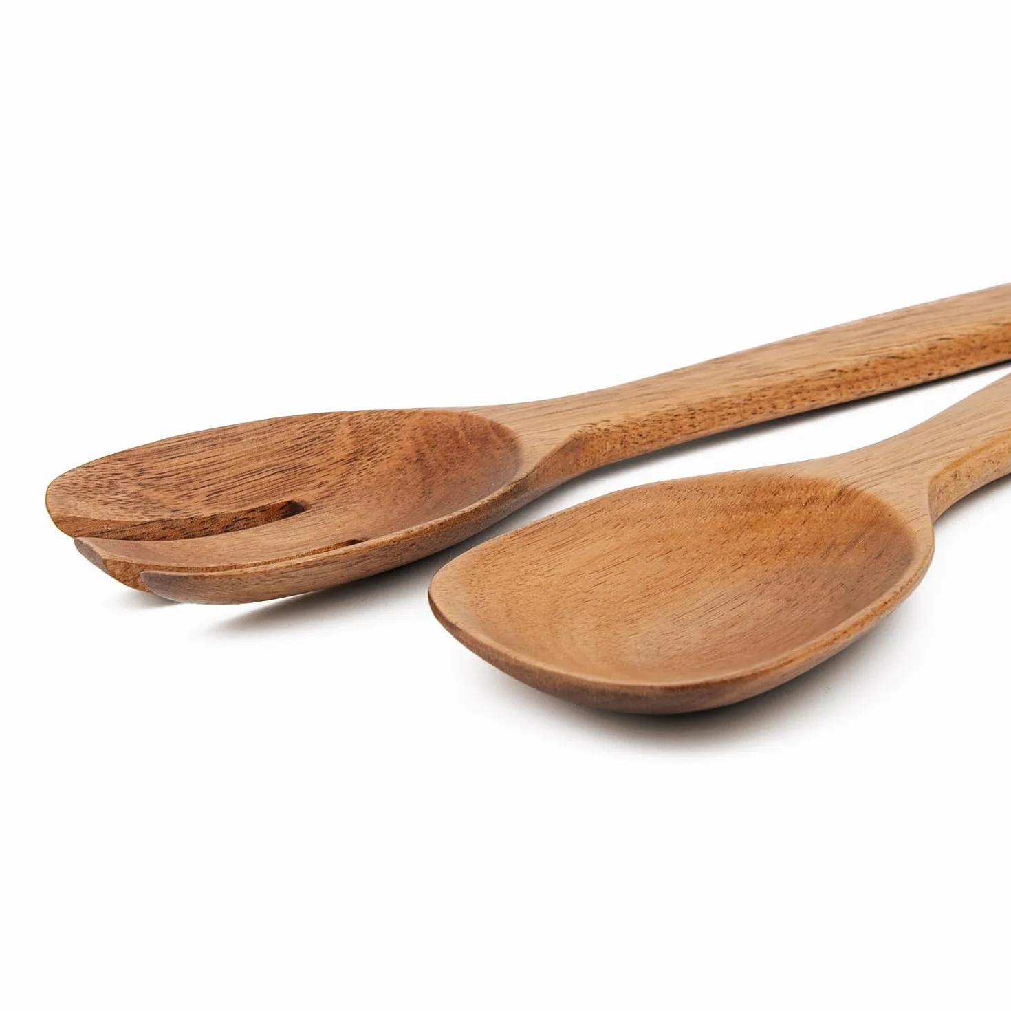 Naturoom Zestaw 2 szt. do serwowania sałatek z drewna akacjowego 25 cm