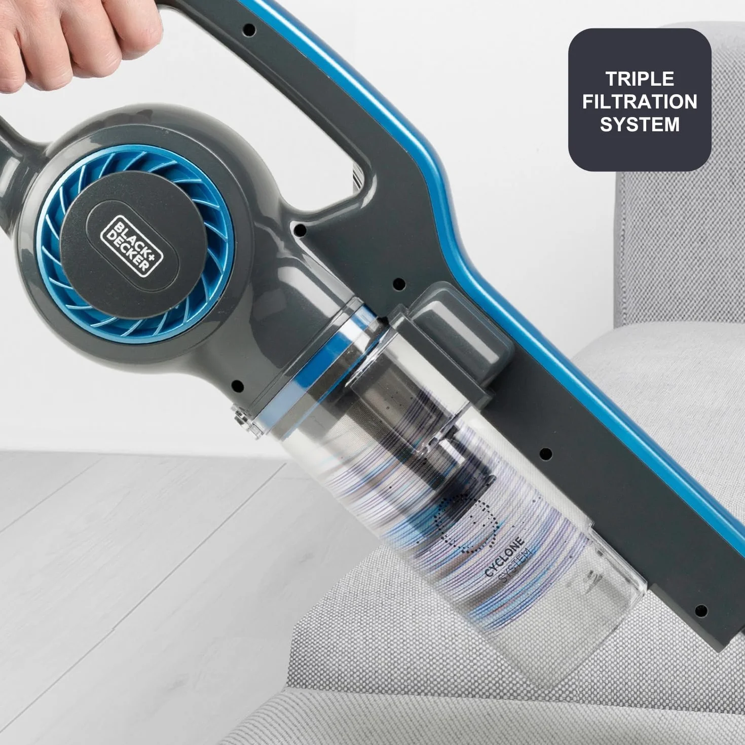 Black+Decker ‎Es9480030B Odkurzacz Pionowy, Niebieski, 600 W 240 V