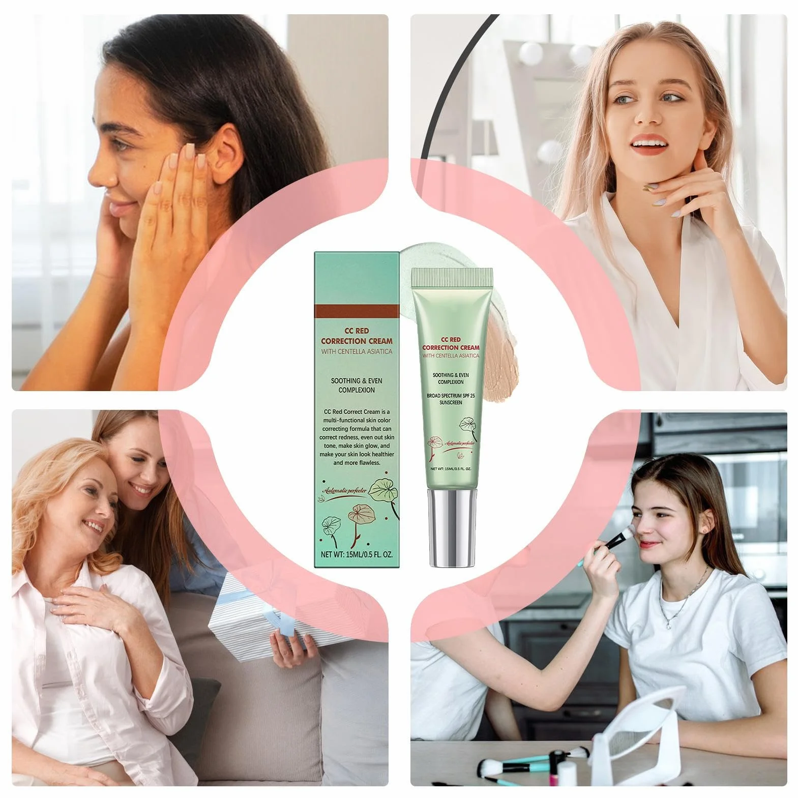 CC Red Correct Krem przeciw zaczerwienieniom z wąkrotą azjatycką SPF 25 15 ml