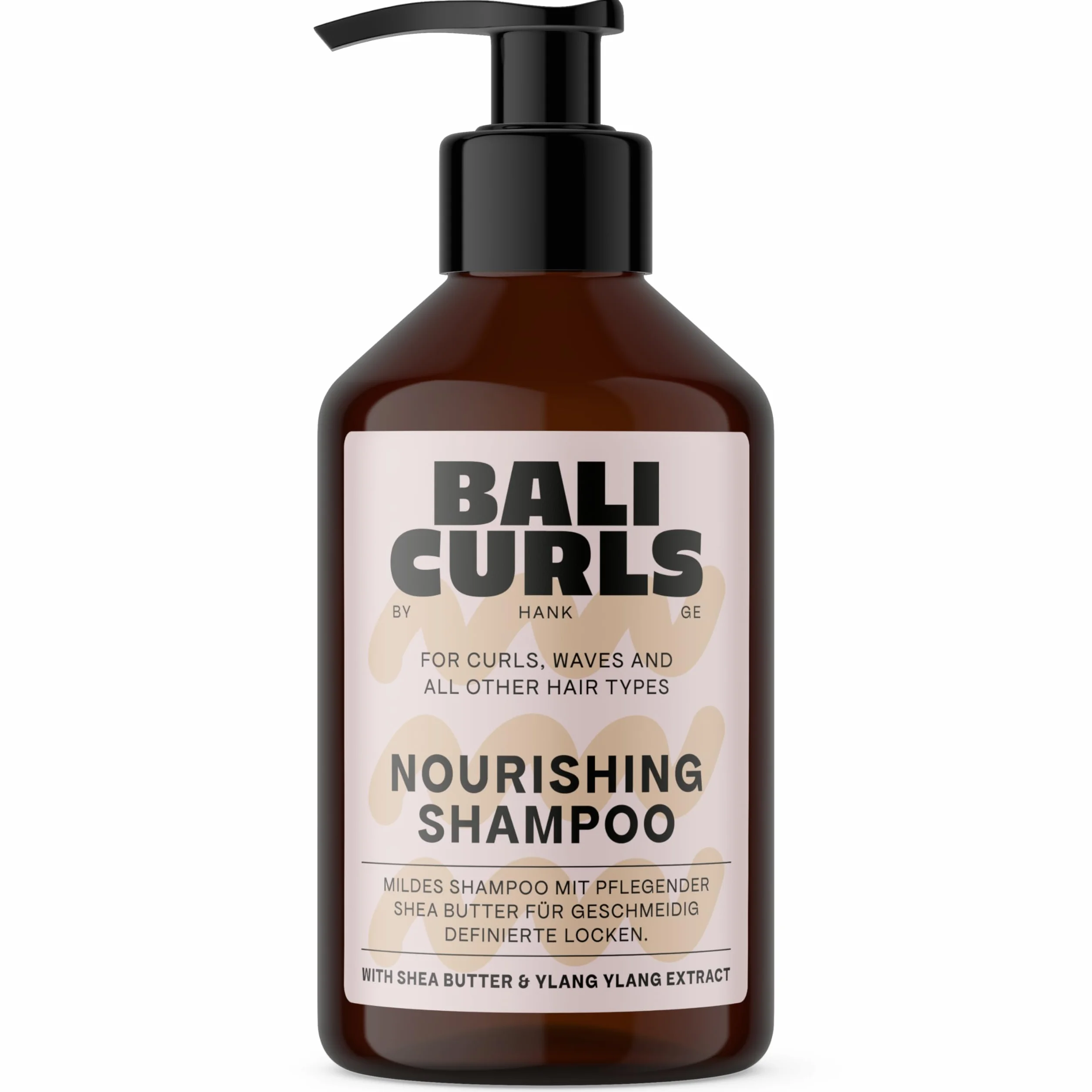 BALI CURLS szampon odżywczy – odżywczy szampon do włosów – wysokiej jakości szampon do naturalnych loków – wegański środek do mycia włosów dla gładkich, zdrowych włosów – 250 ml