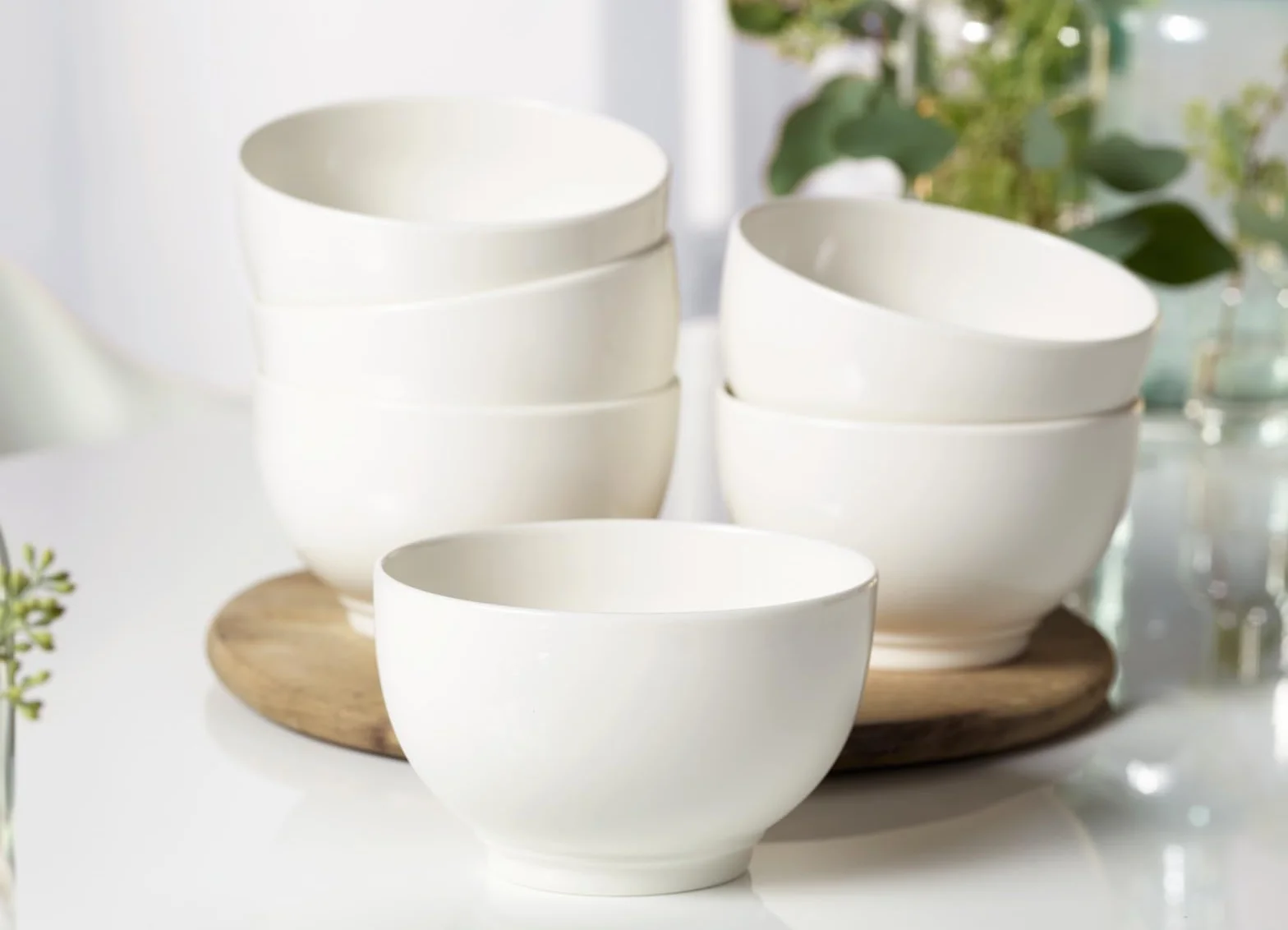vivo by Villeroy & Boch Group – Basic White, zestaw misek, 6-częściowy, 750 ml, Porcelana Premium, biały