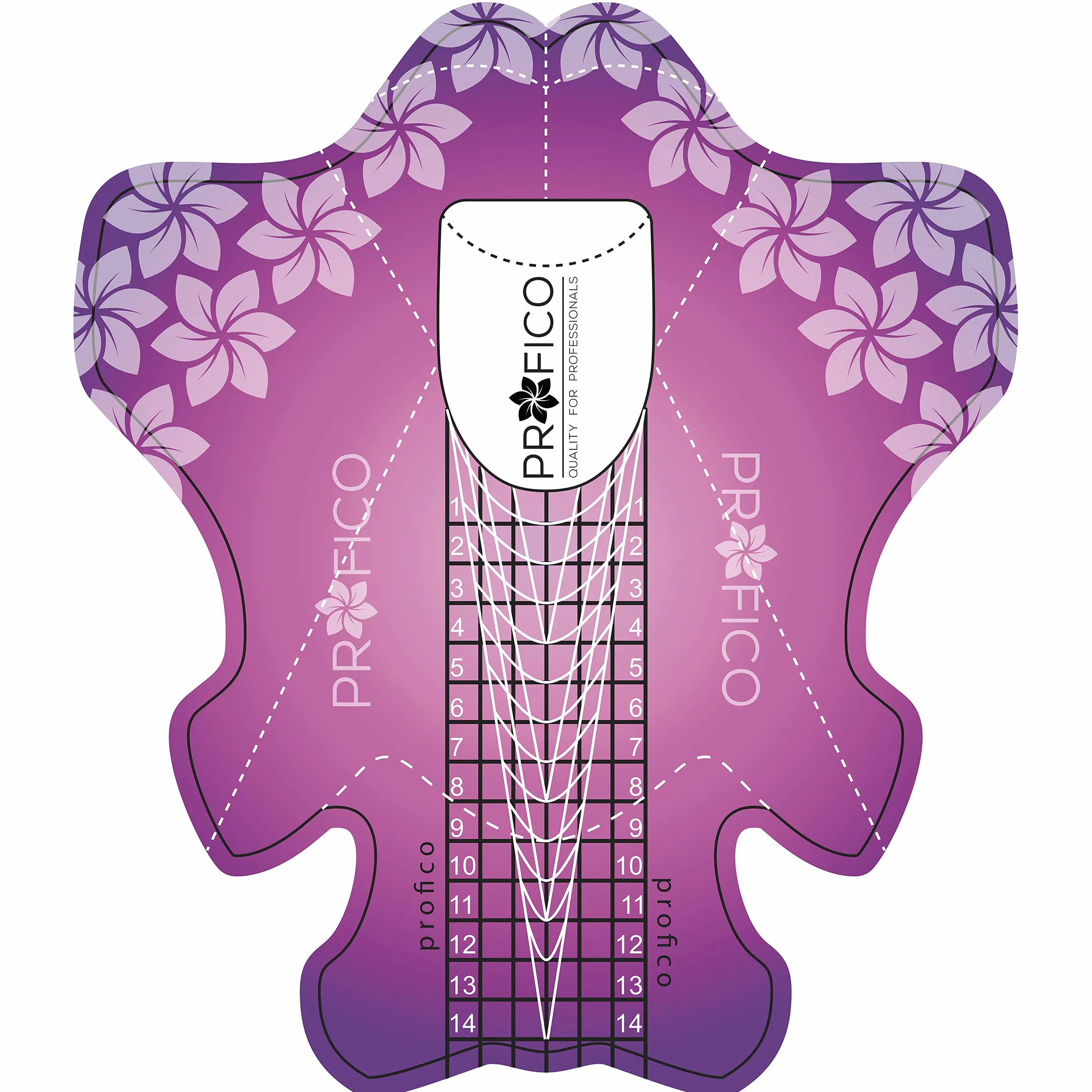 Szablony do paznokci (400pcs, Violet Harmony (paper))