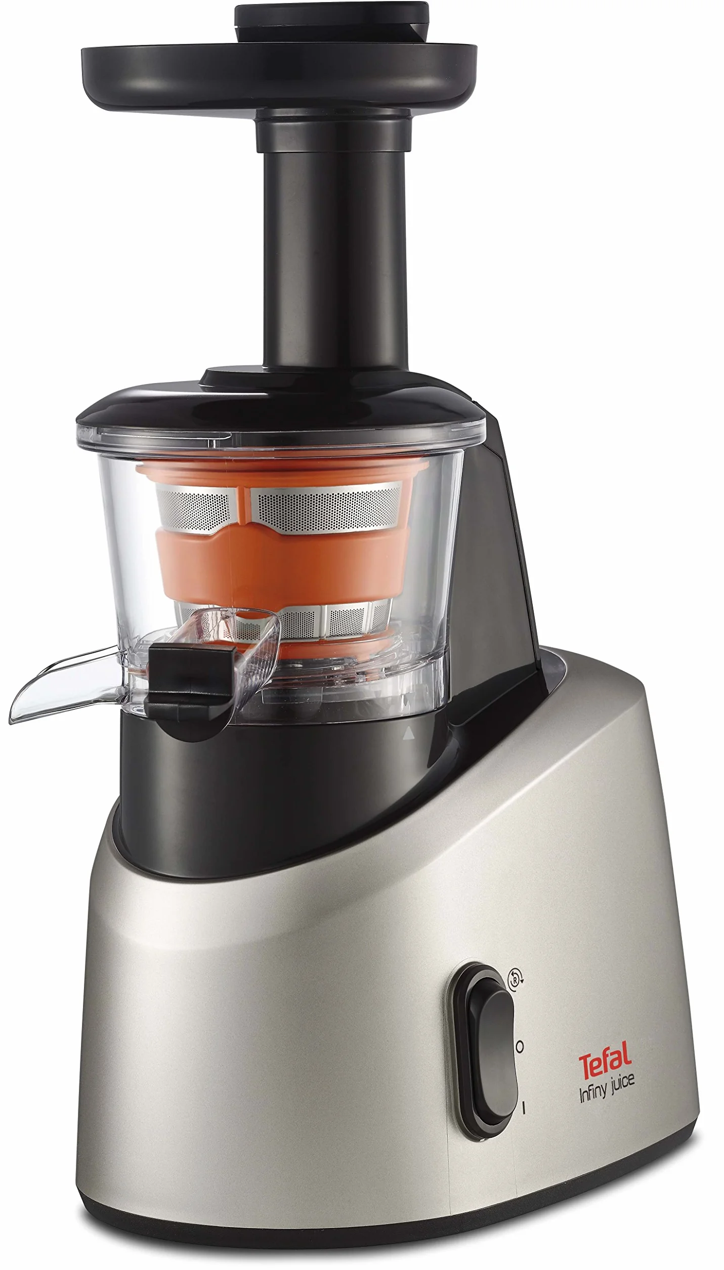 Tefal Infiny Juice ZC255B38 Wyciskarka do Cytrusów 200 W 800 ml Stal Szlachetna Czarny Szary