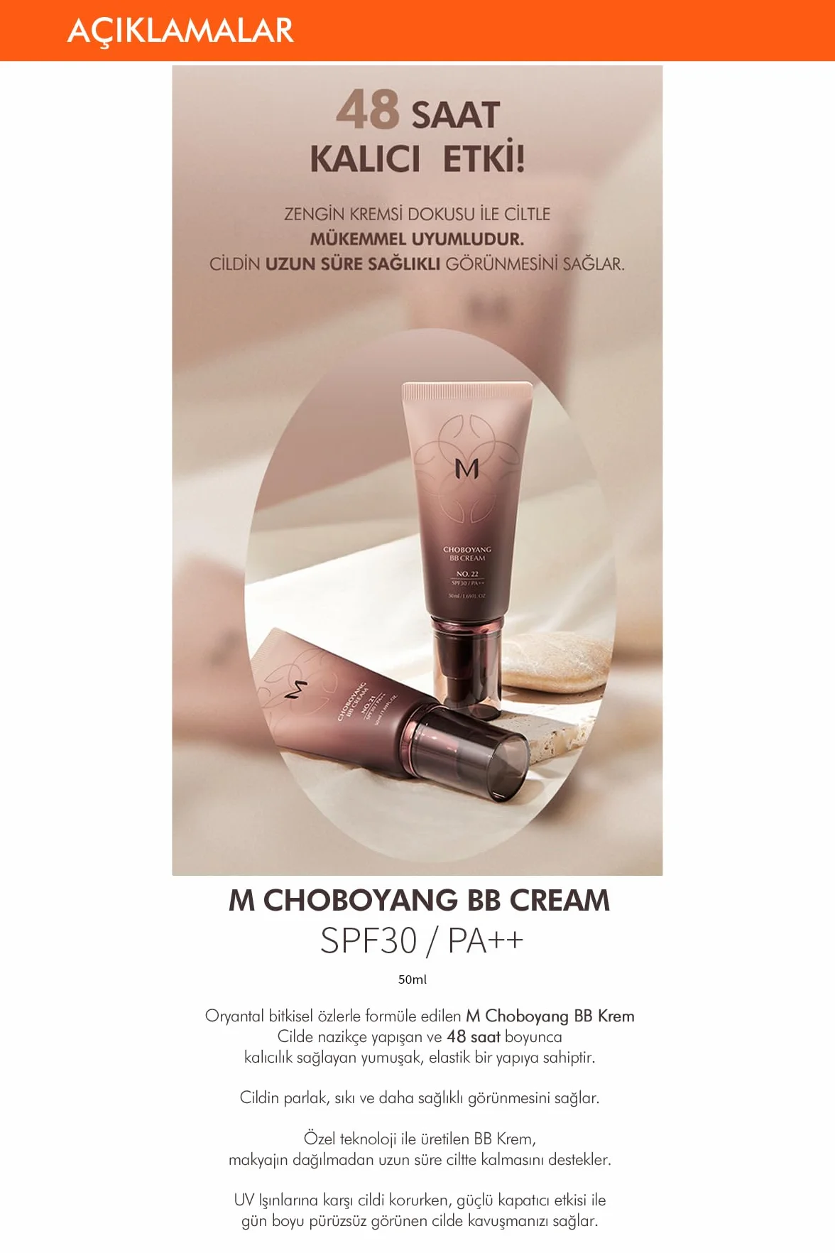Missha Cho Bo Yang BB Cream SPF30 /PA++ No.23 Calm Beige 50 ml