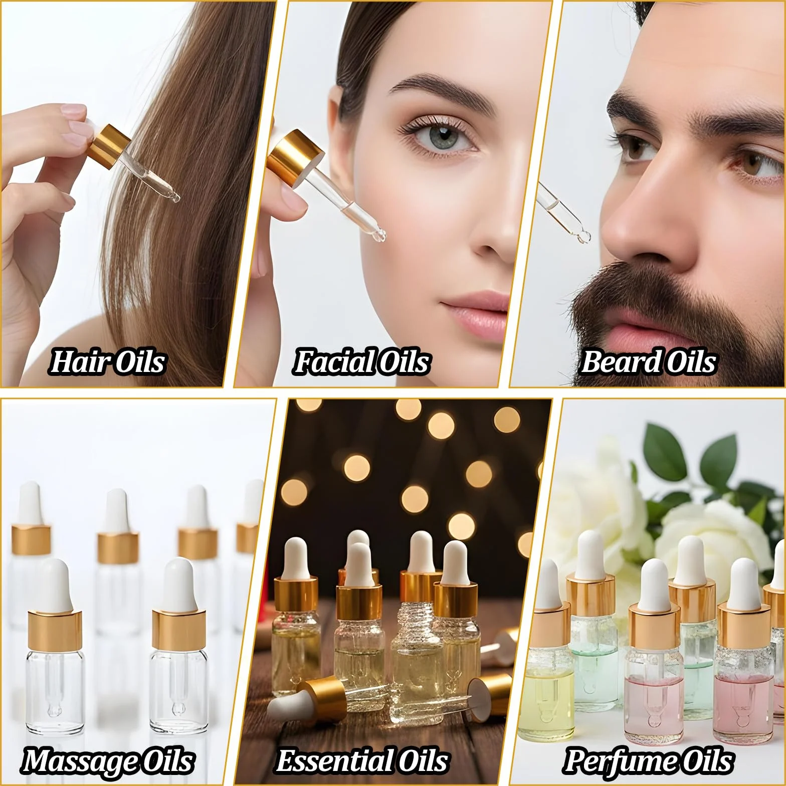 Sibba 20 sztuk mini butelek z pipetą, 2 ml buteleczki na próbki, przezroczyste szklane butelki z pipetą do kroplówki, puste butelki podróżne na olejki eteryczne, olejki do skórek paznokci, perfumy