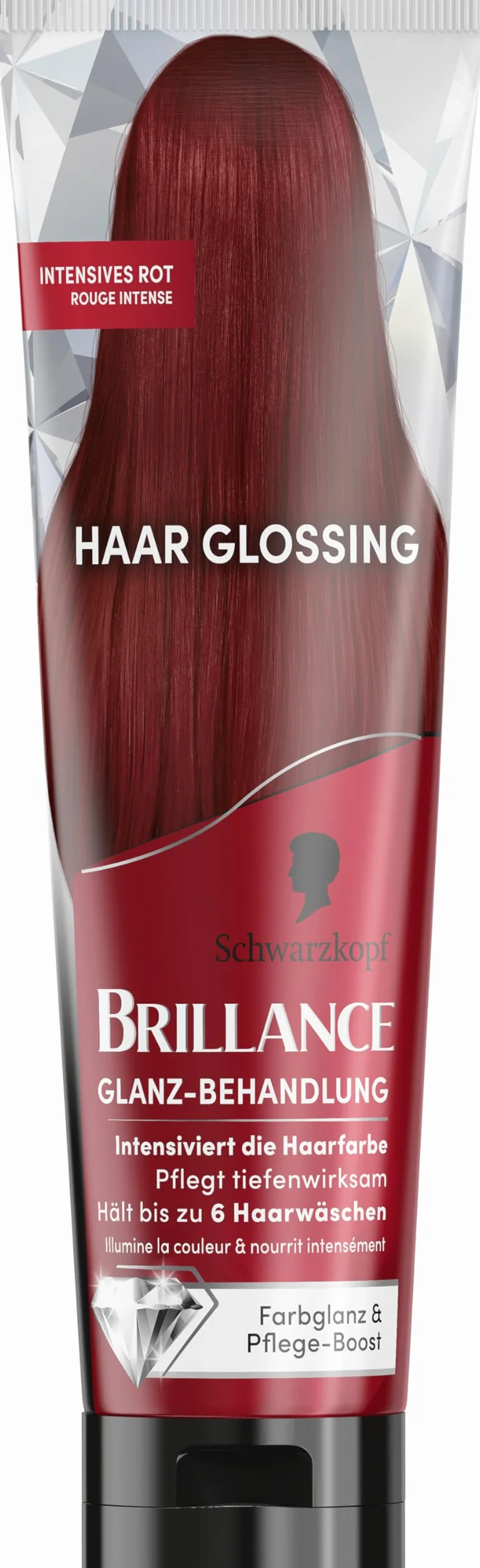 Brillance Hair Glossing Color Farba do Włosów, Intensywna Czerwień, 150 ml