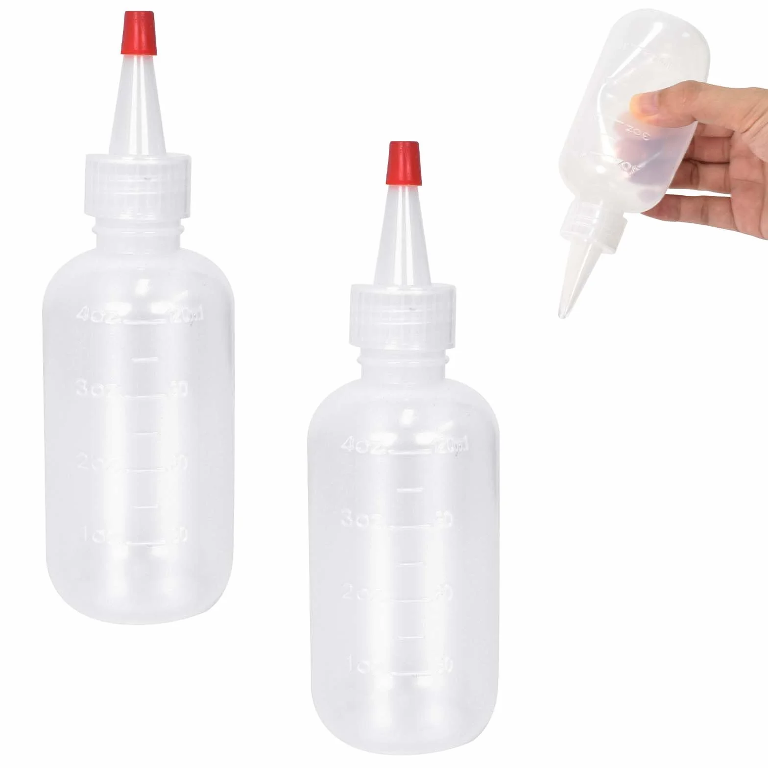 2 sztuki butelek z dyszą, butelka z aplikatorem oleju, 120 ml, plastikowa butelka z rozpylaczem, pojemnik na płyn do wyciskania włosów, butelka z farbą Coll, sztuka