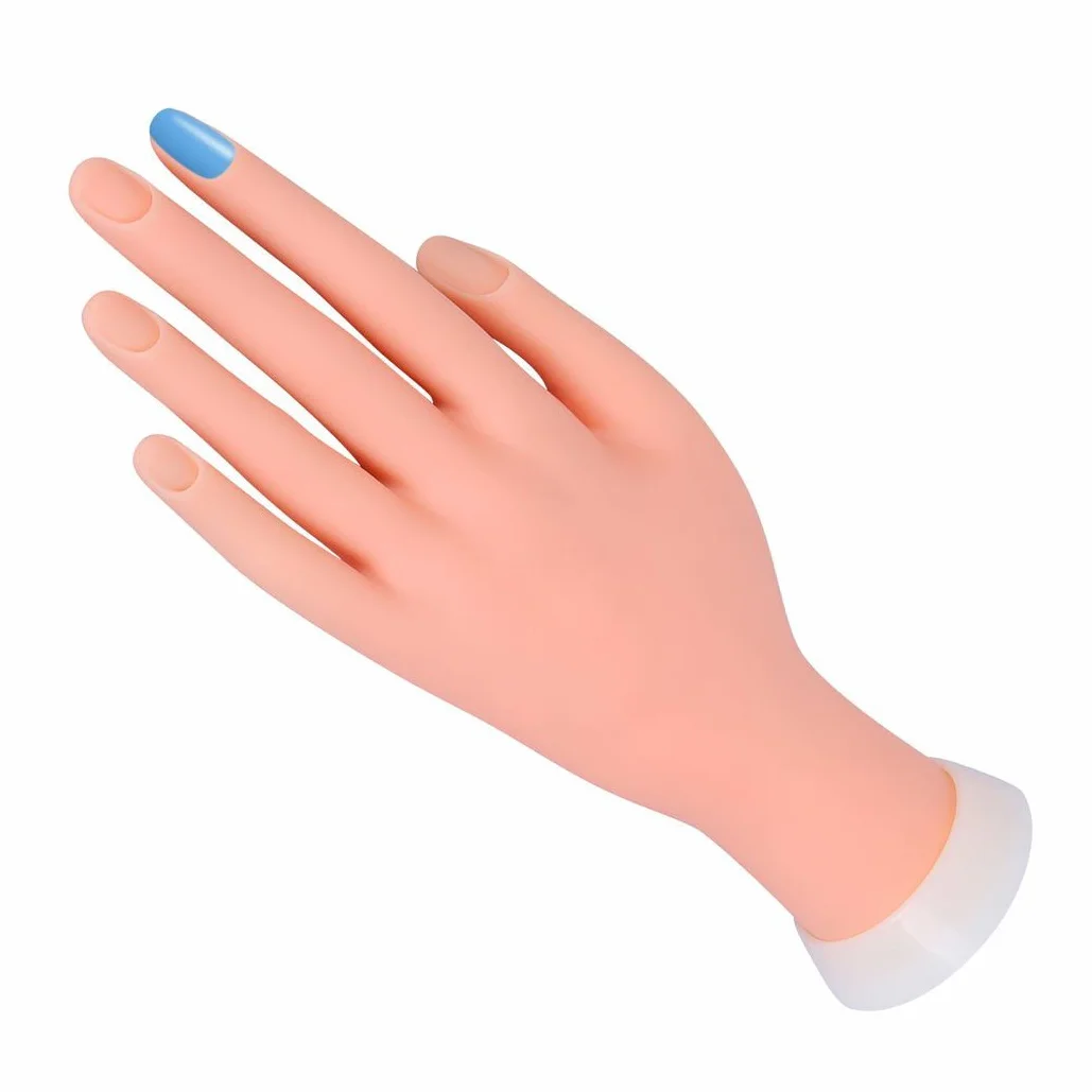 Ręka do paznokci elastyczna ręka przegubowa miękka Manicure ekspozytor lakieru bez paznokci